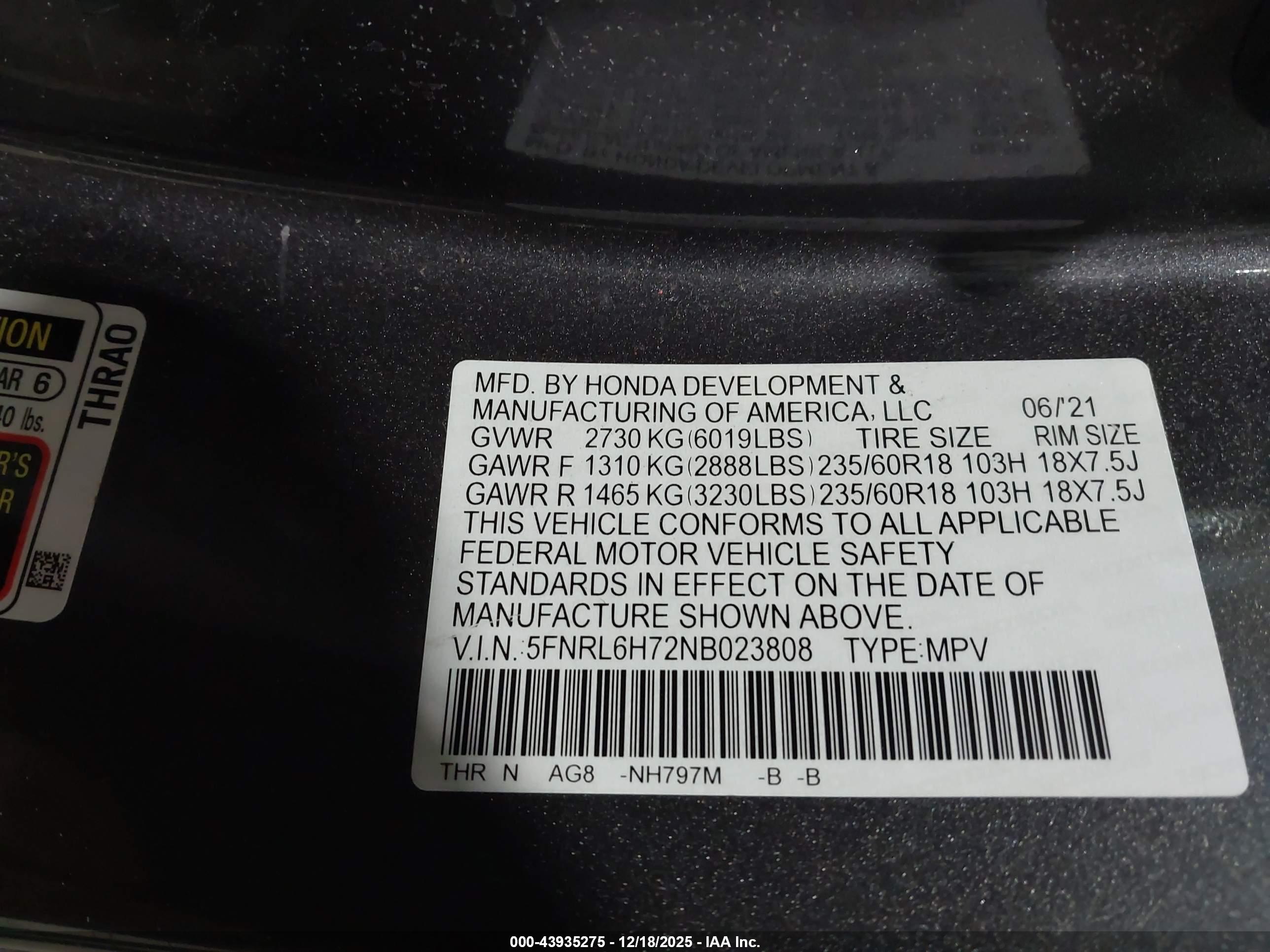 HONDA ODYSSEY image 9