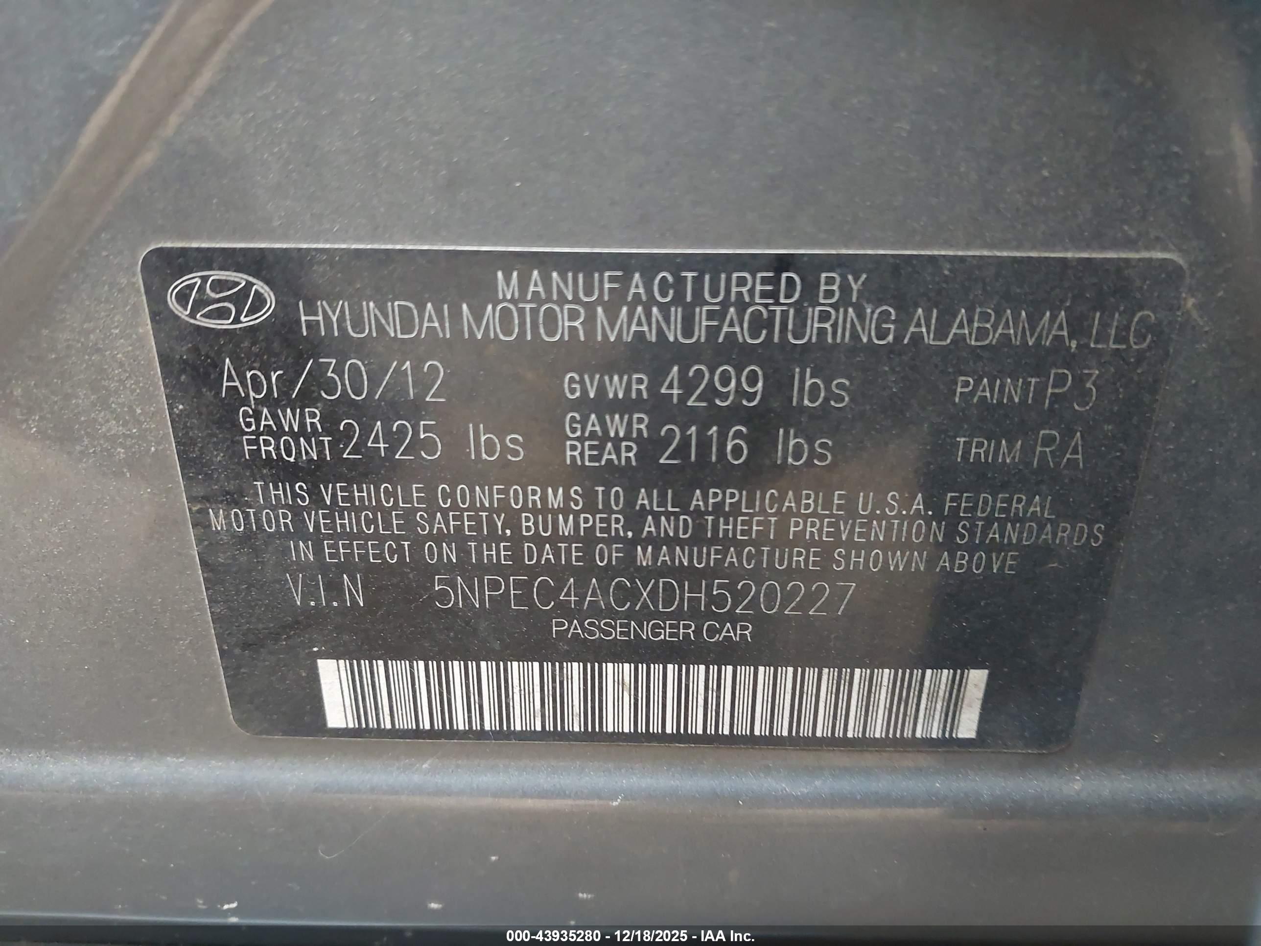 HYUNDAI SONATA image 9