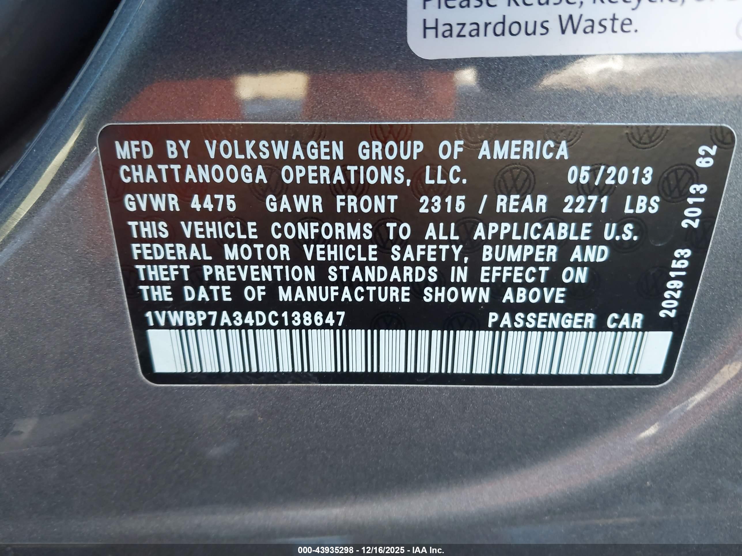 VOLKSWAGEN PASSAT image 9