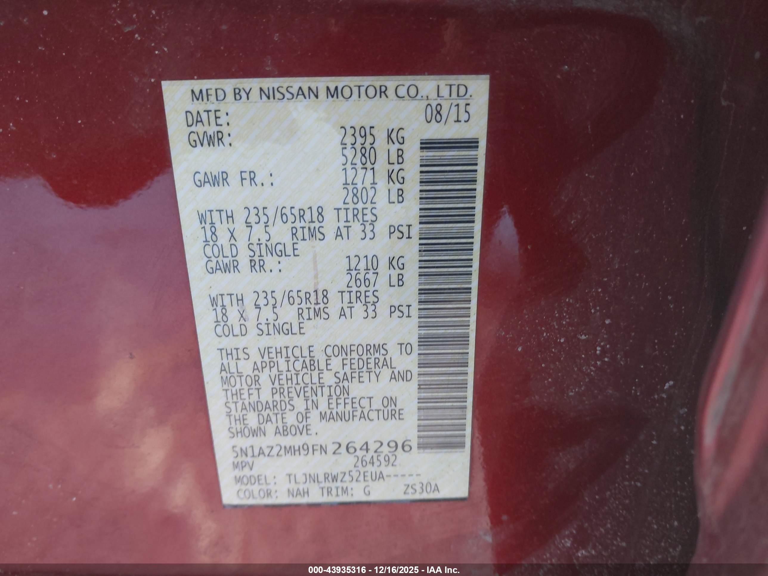 NISSAN MURANO image 9