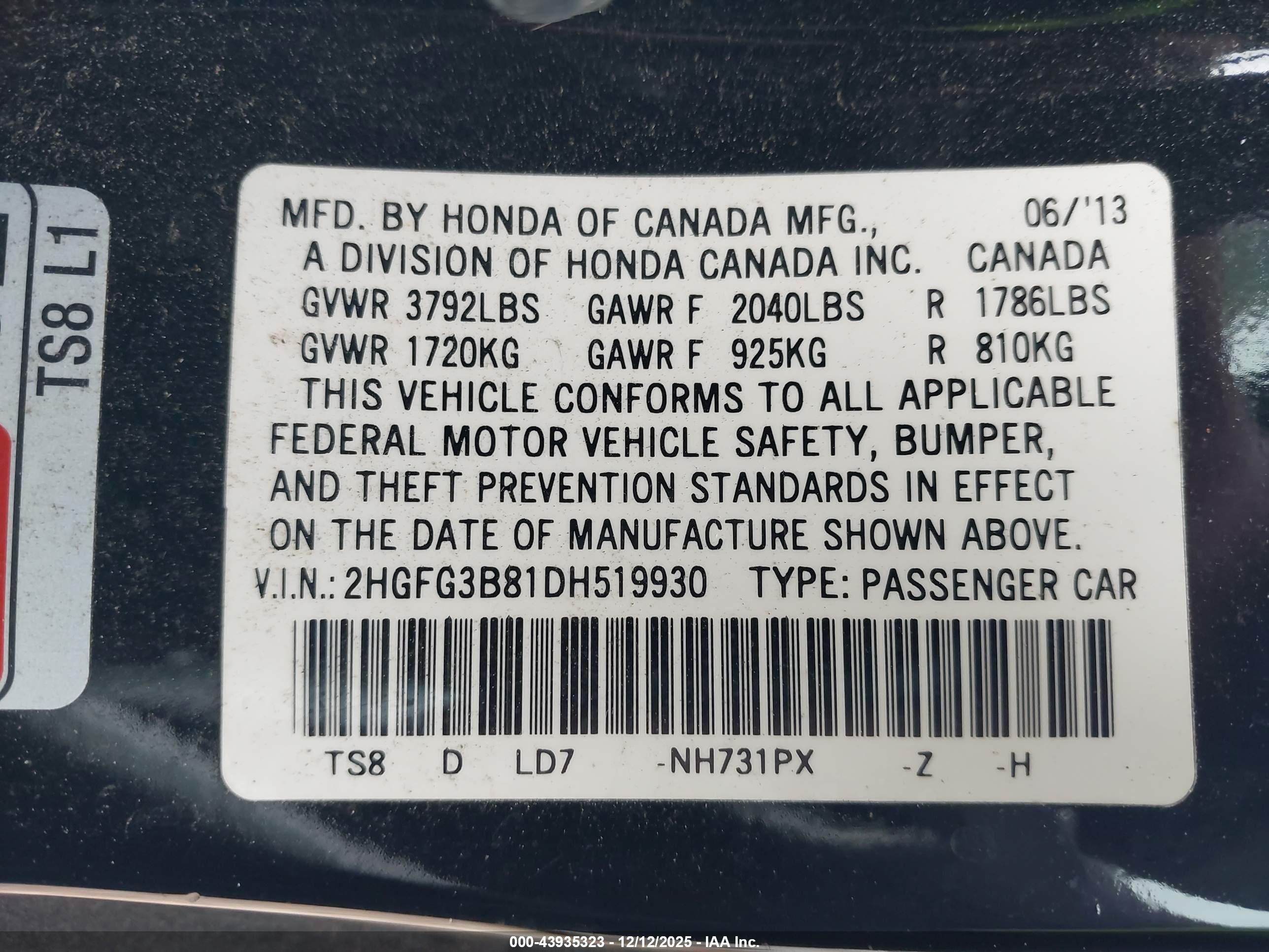 HONDA CIVIC image 9