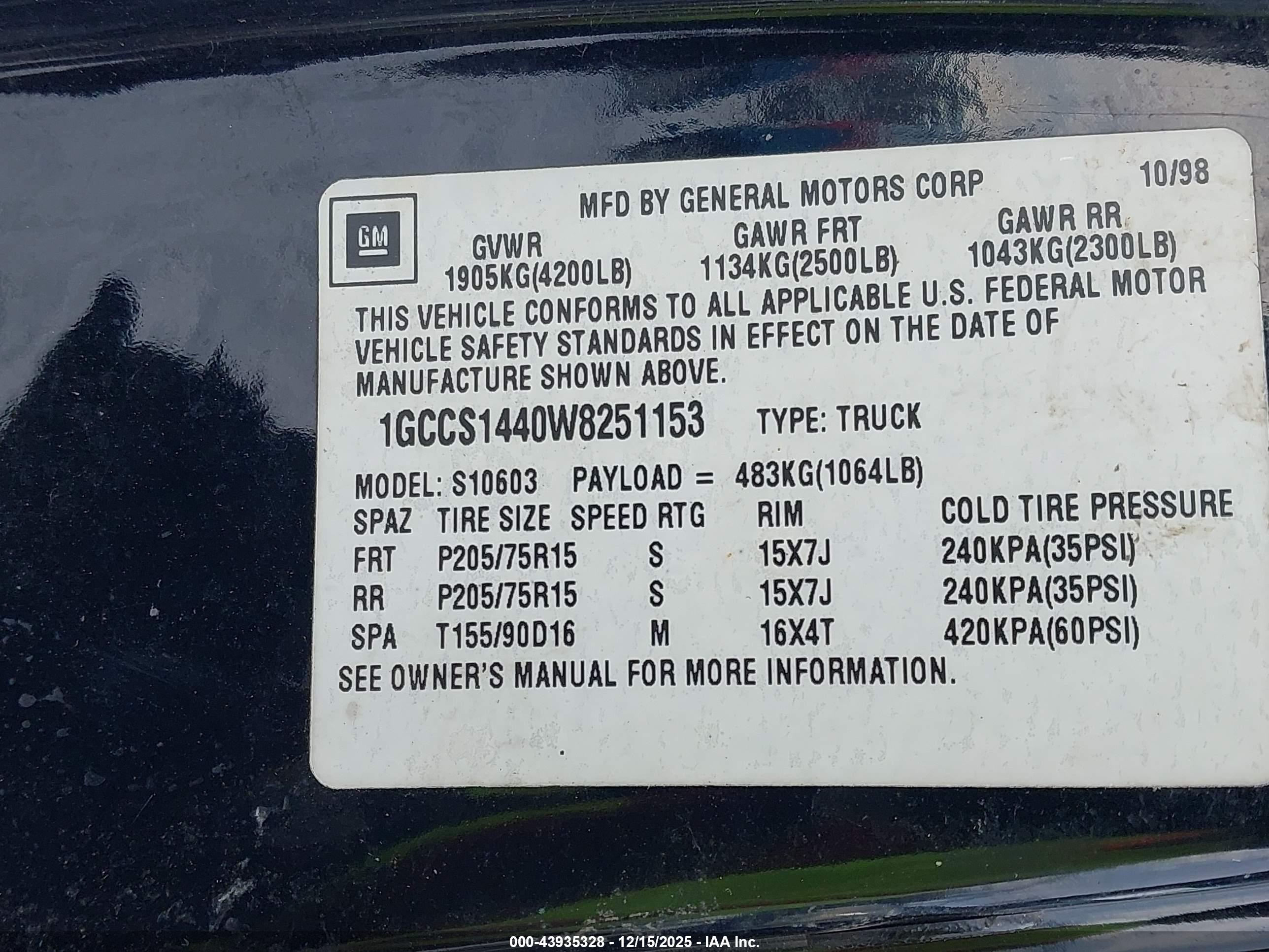 CHEVROLET S-10 image 9