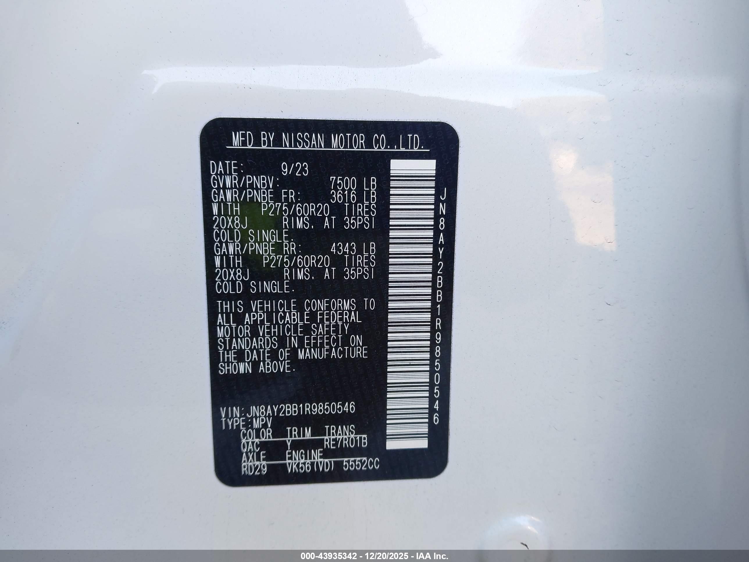NISSAN ARMADA image 9