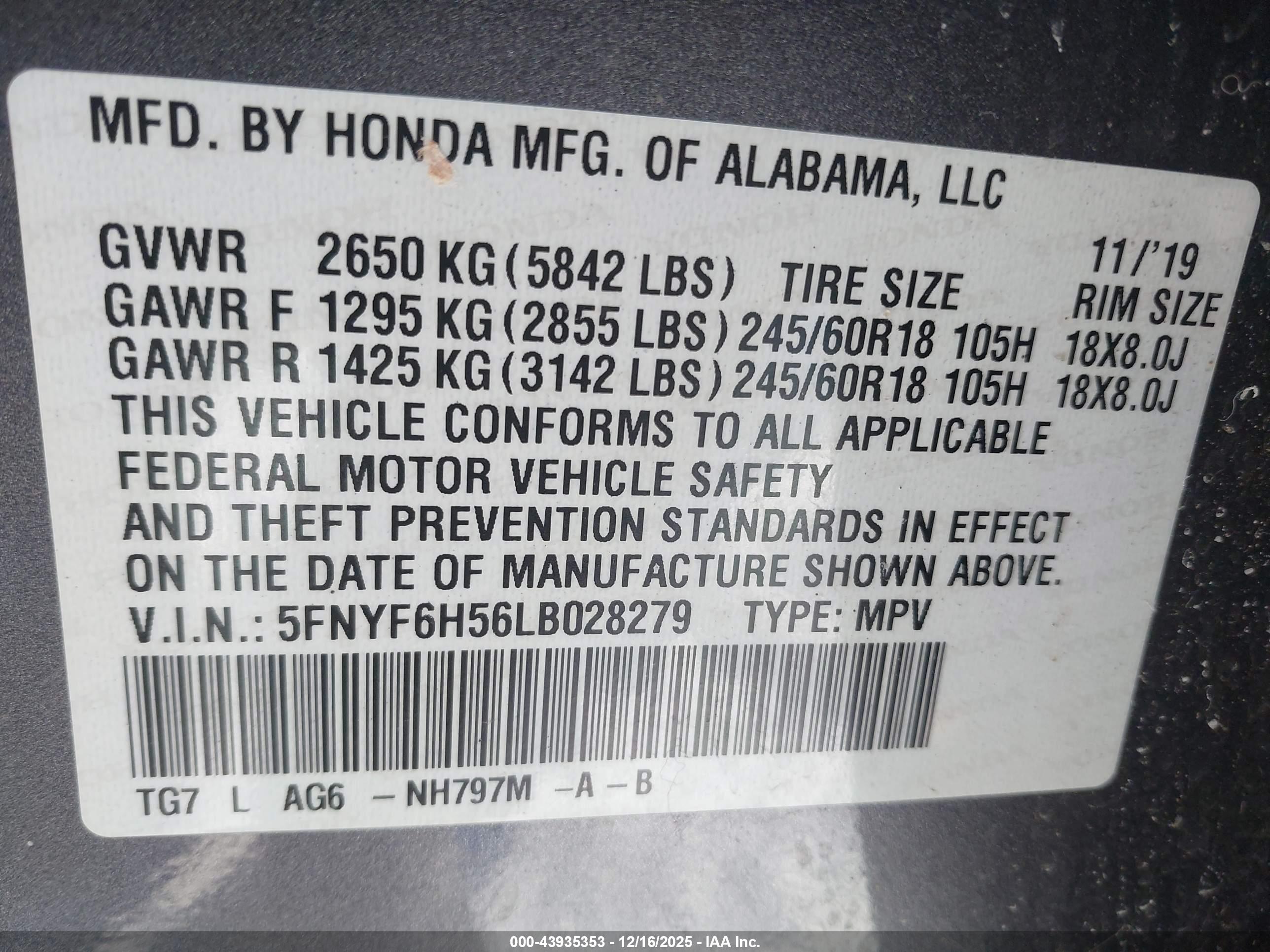 HONDA PILOT image 9