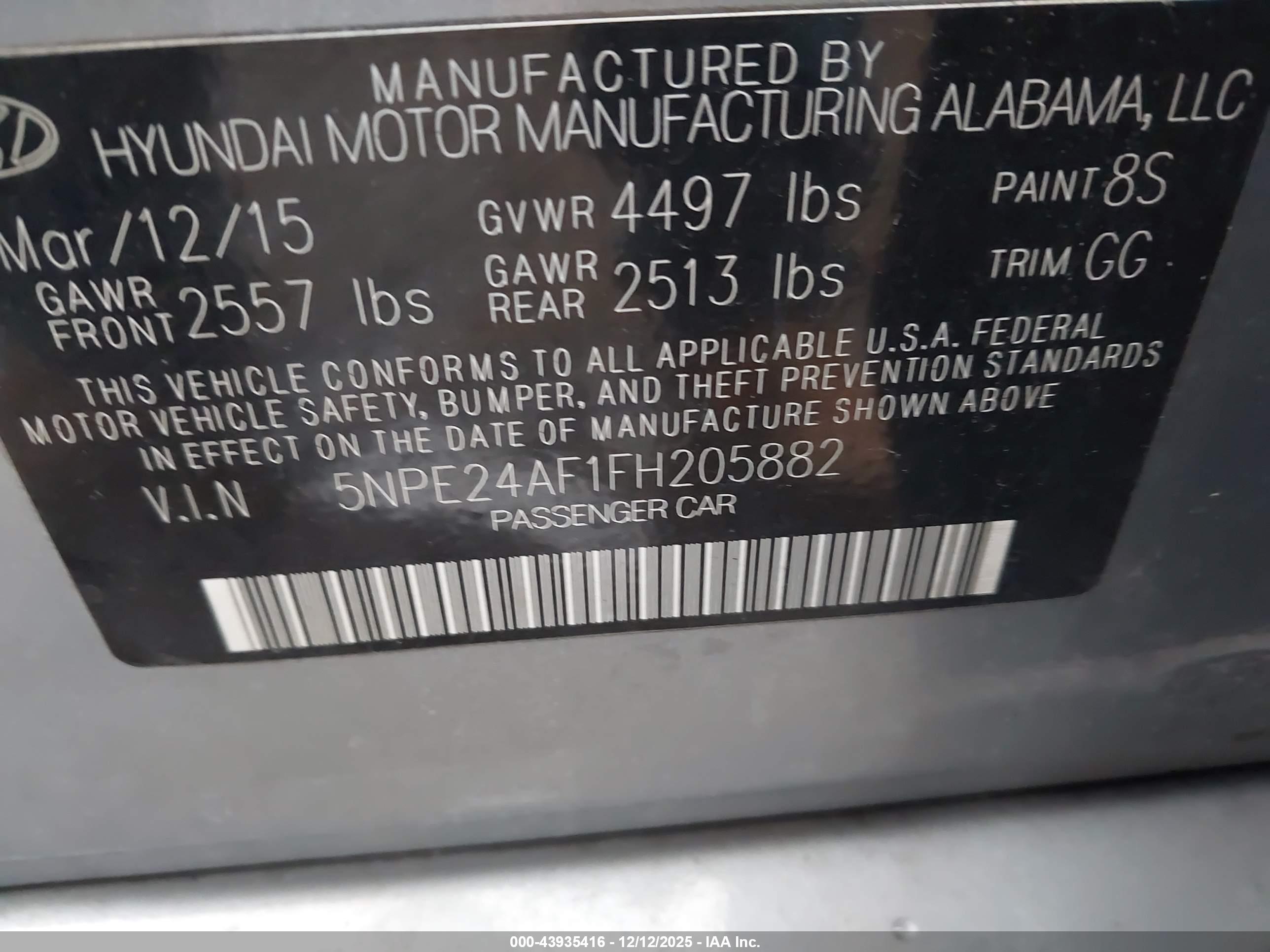 HYUNDAI SONATA image 9