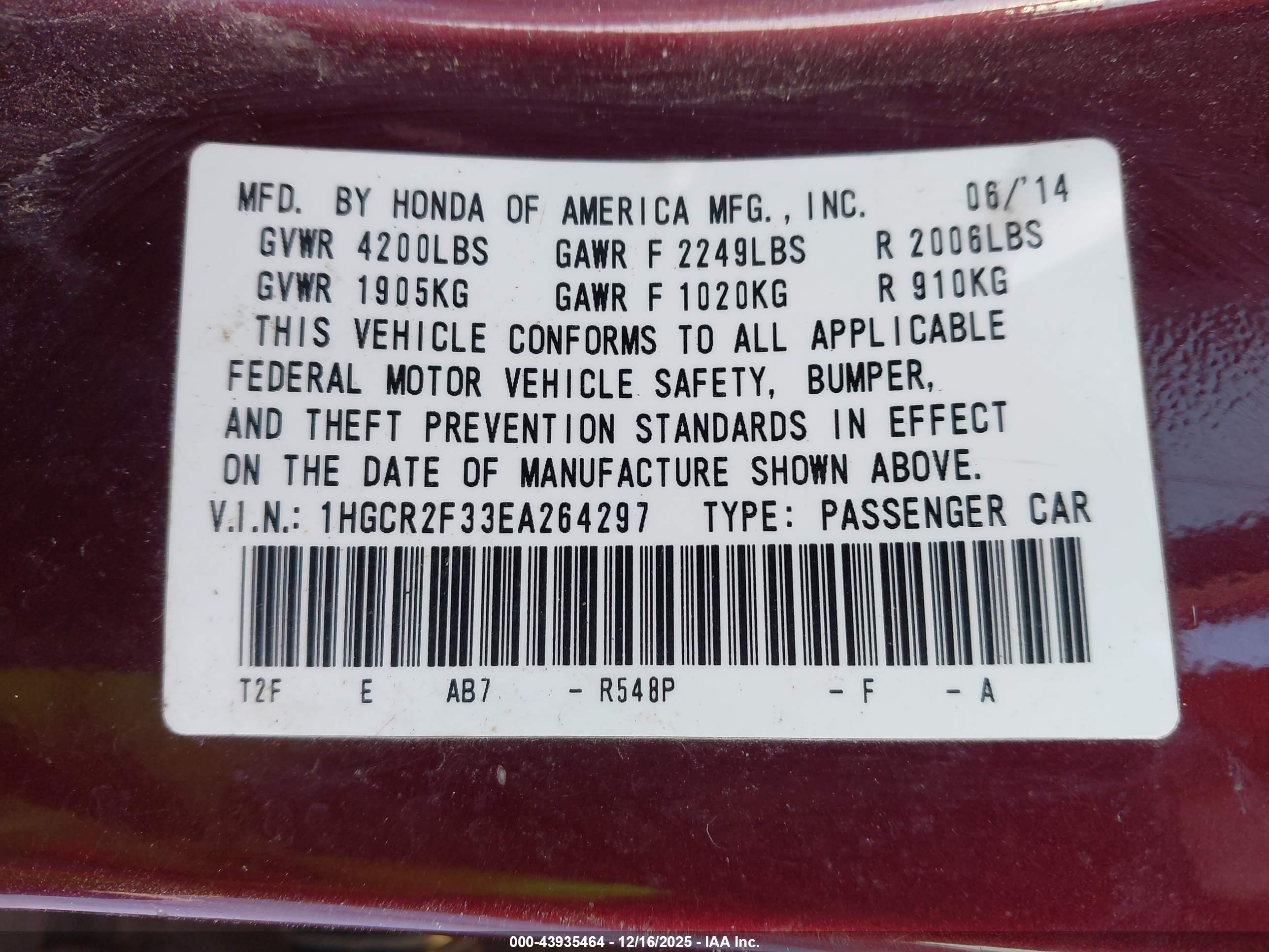 HONDA ACCORD image 9