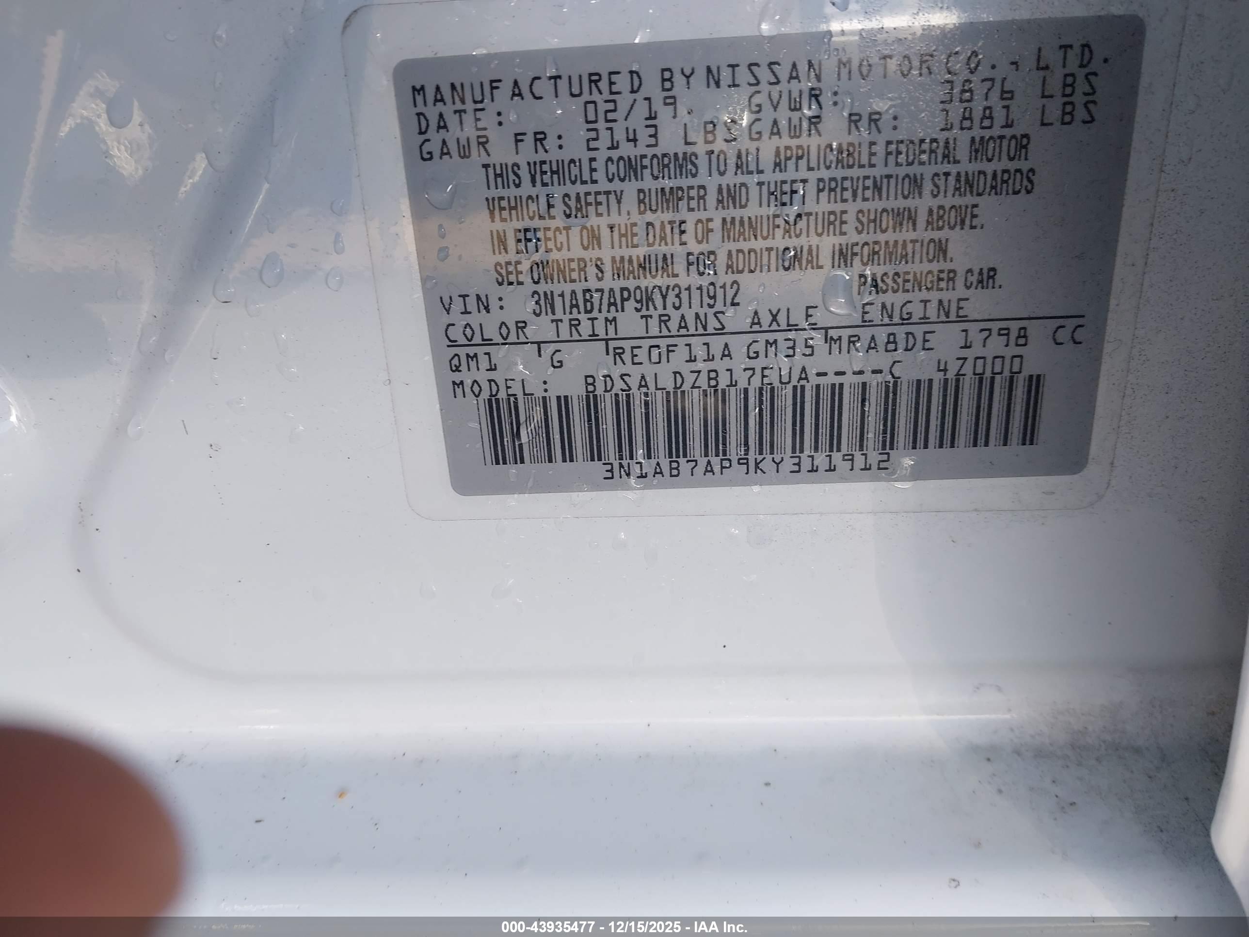 NISSAN SENTRA image 9