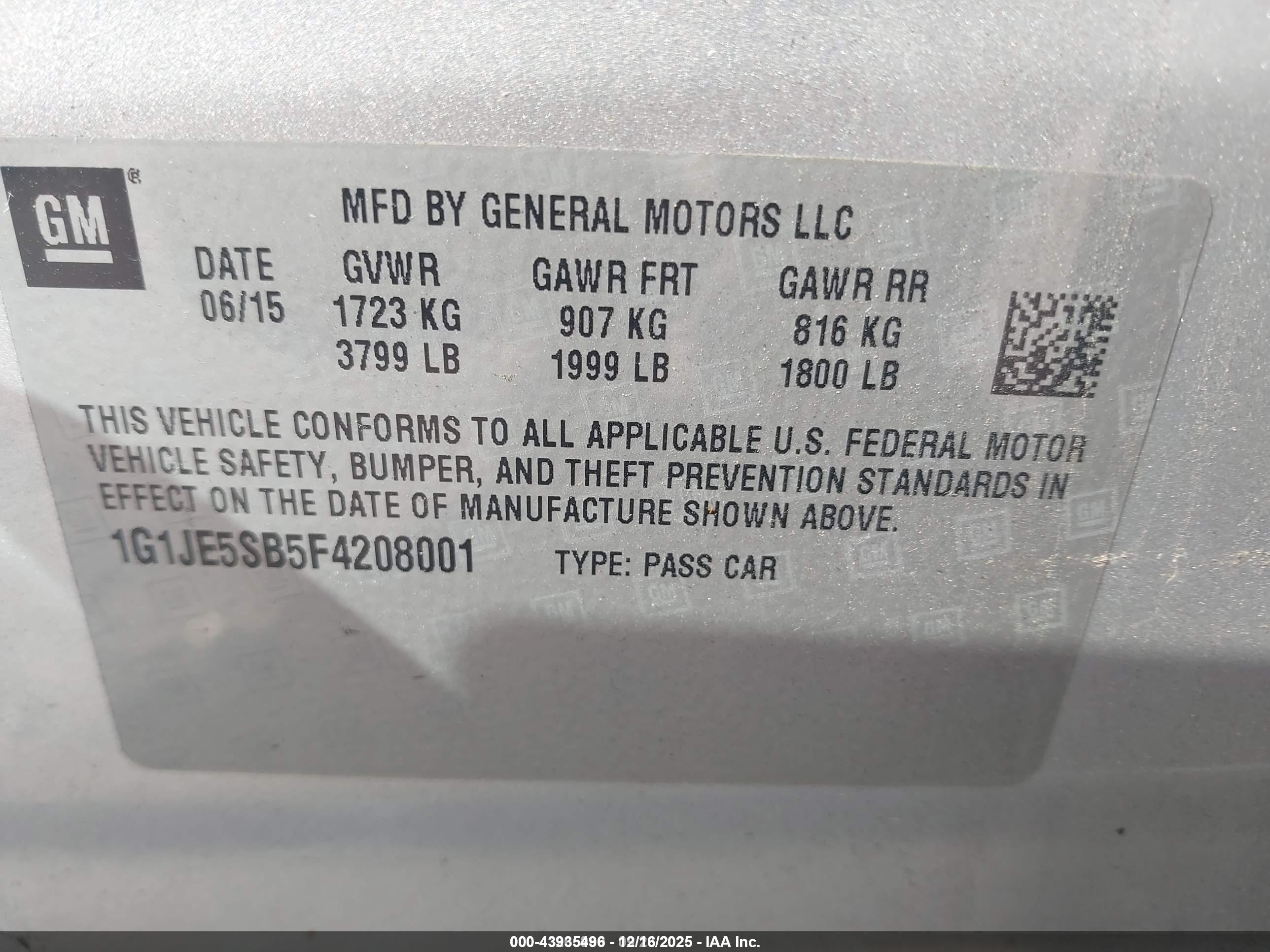 CHEVROLET SONIC image 9