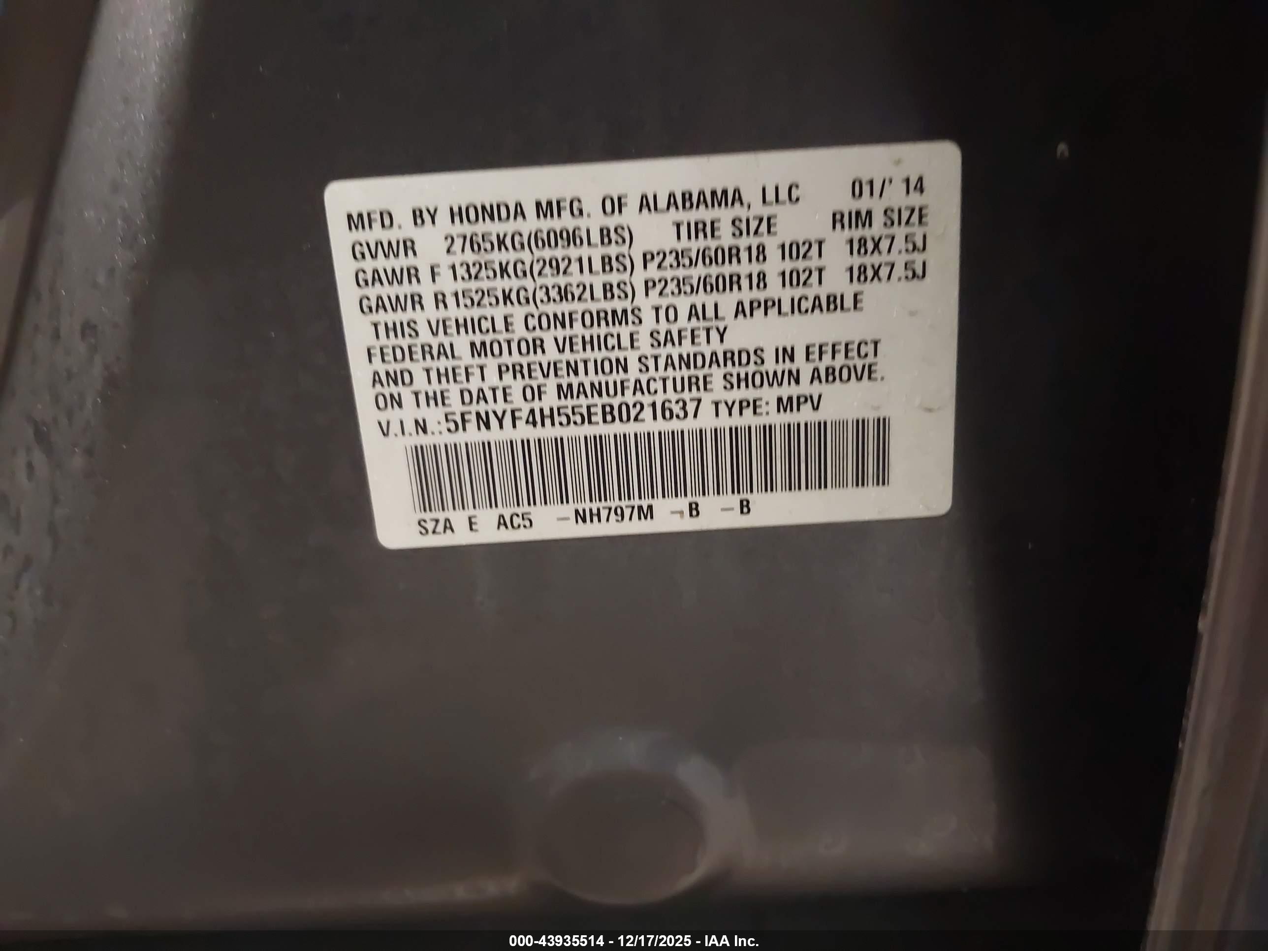 HONDA PILOT image 9