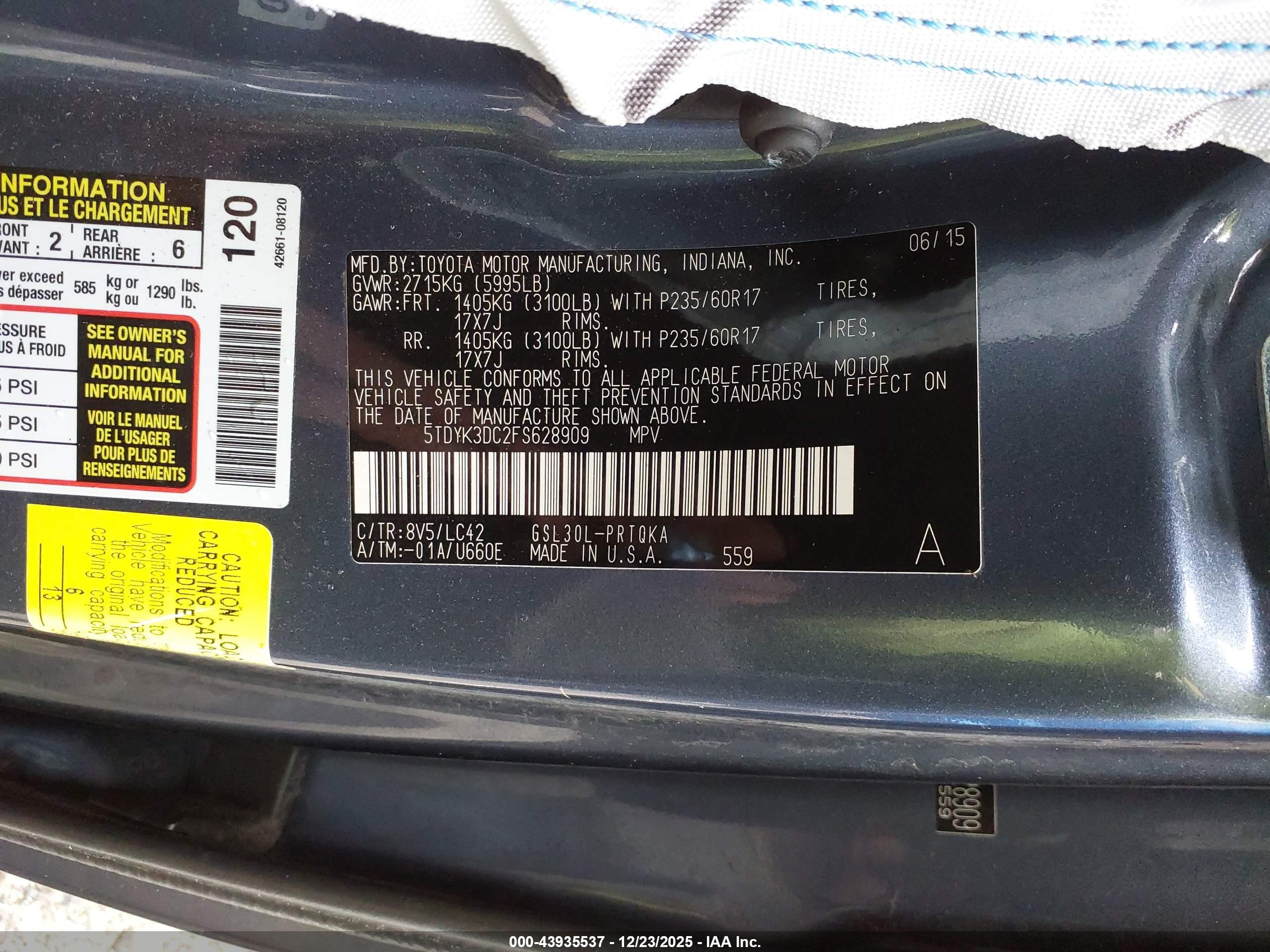 TOYOTA SIENNA image 9