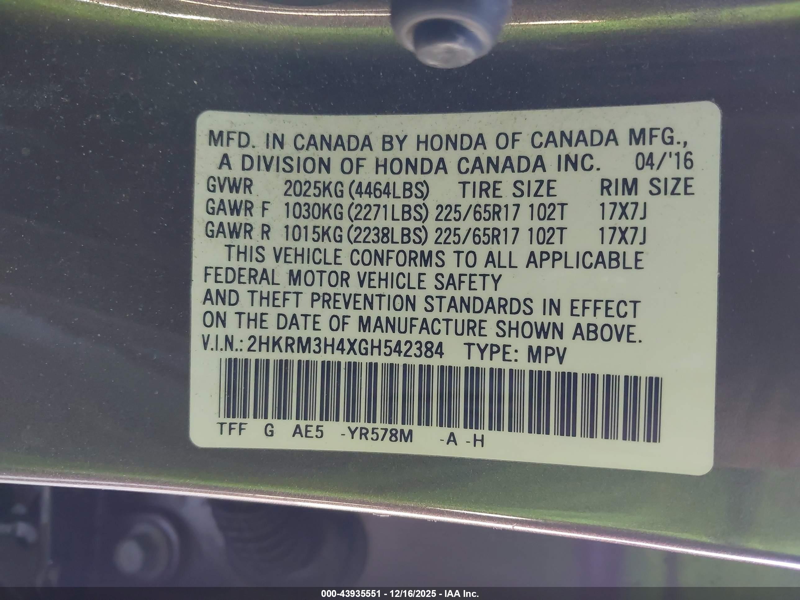 HONDA CR-V image 9