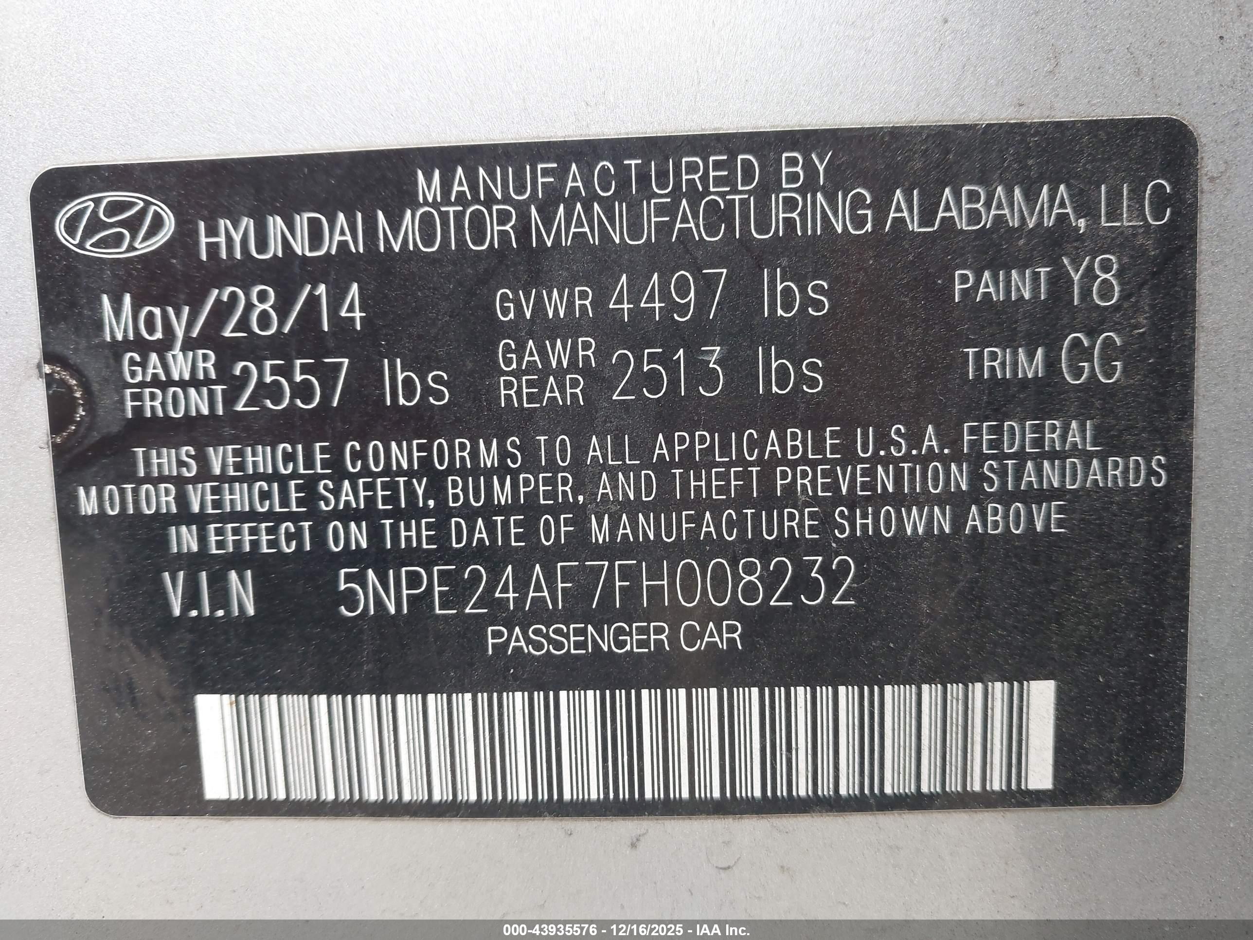 HYUNDAI SONATA image 9