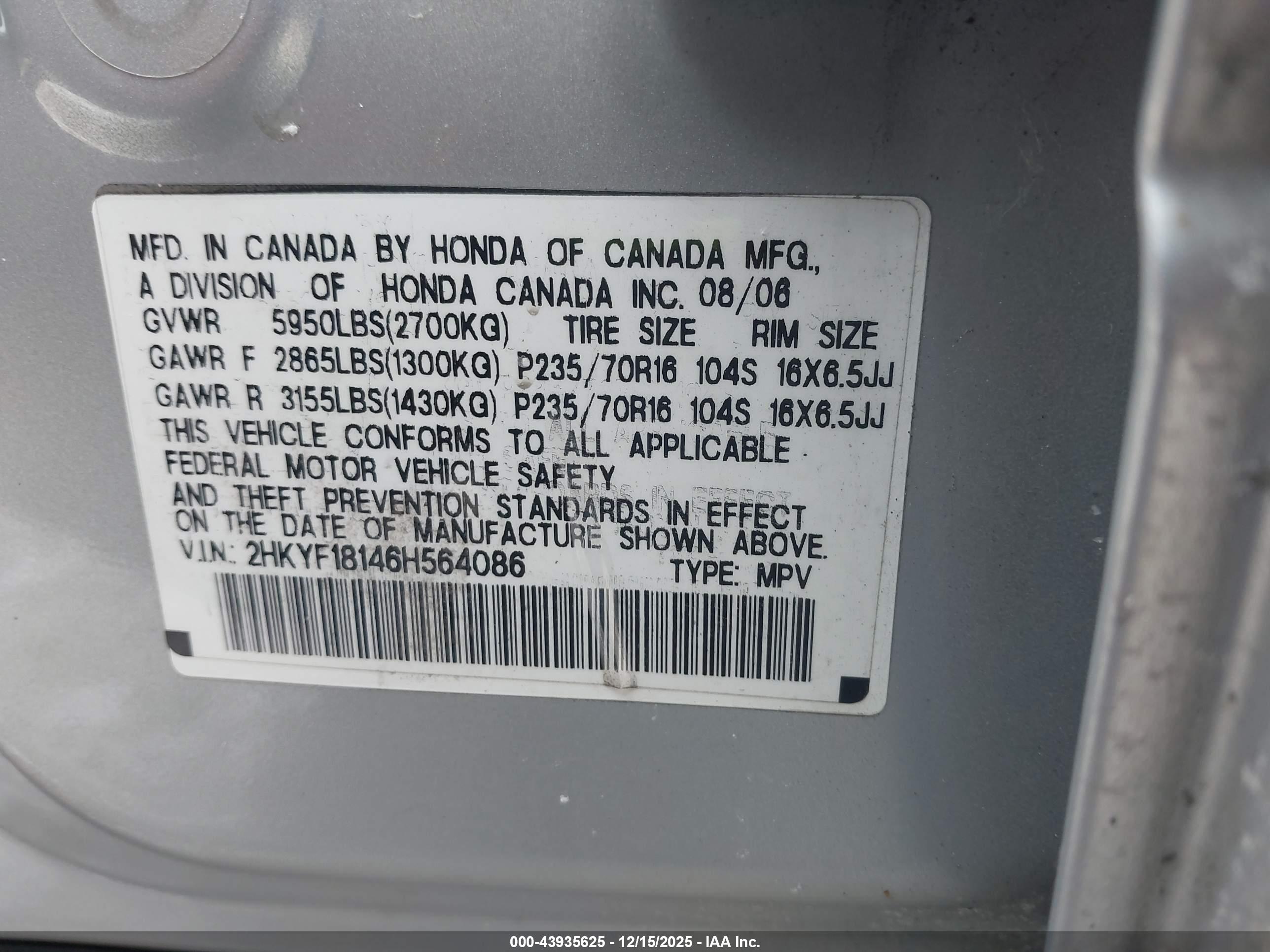 HONDA PILOT image 9