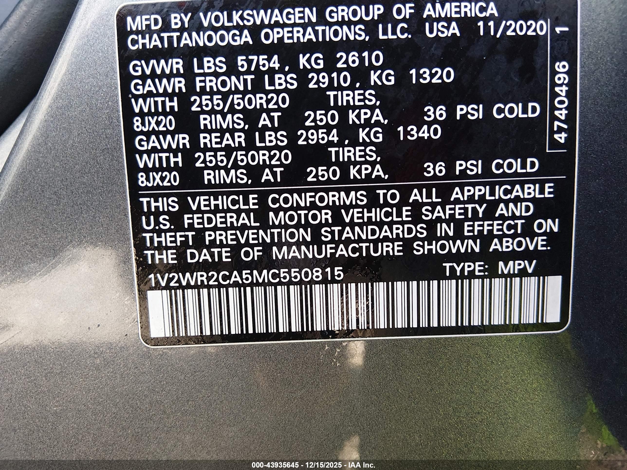 VOLKSWAGEN ATLAS image 9