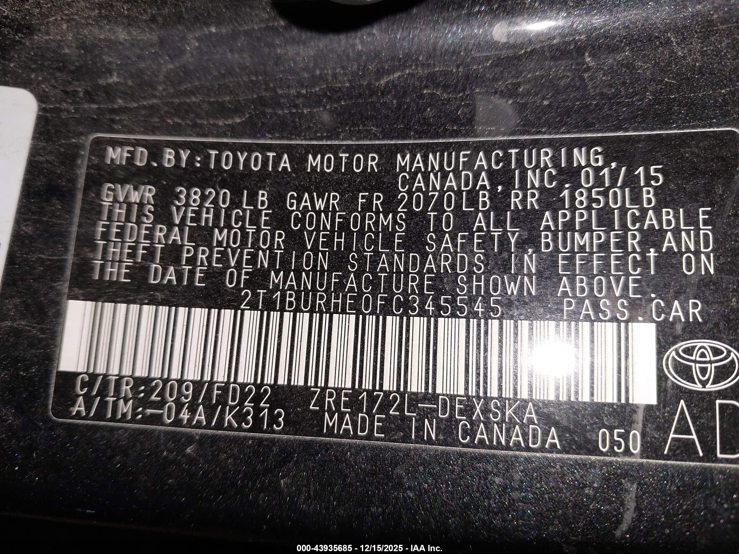 TOYOTA COROLLA image 9
