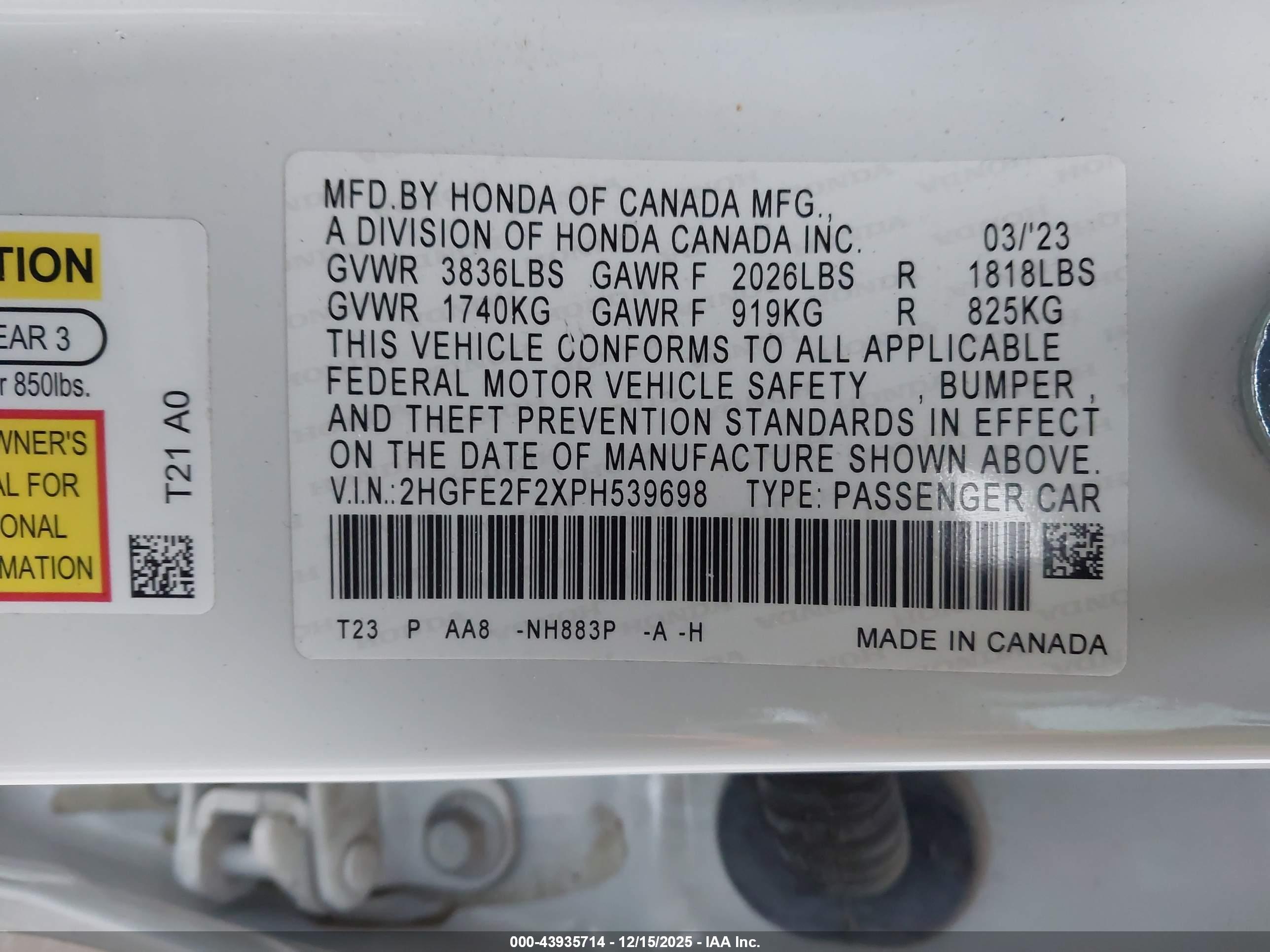 HONDA CIVIC image 9