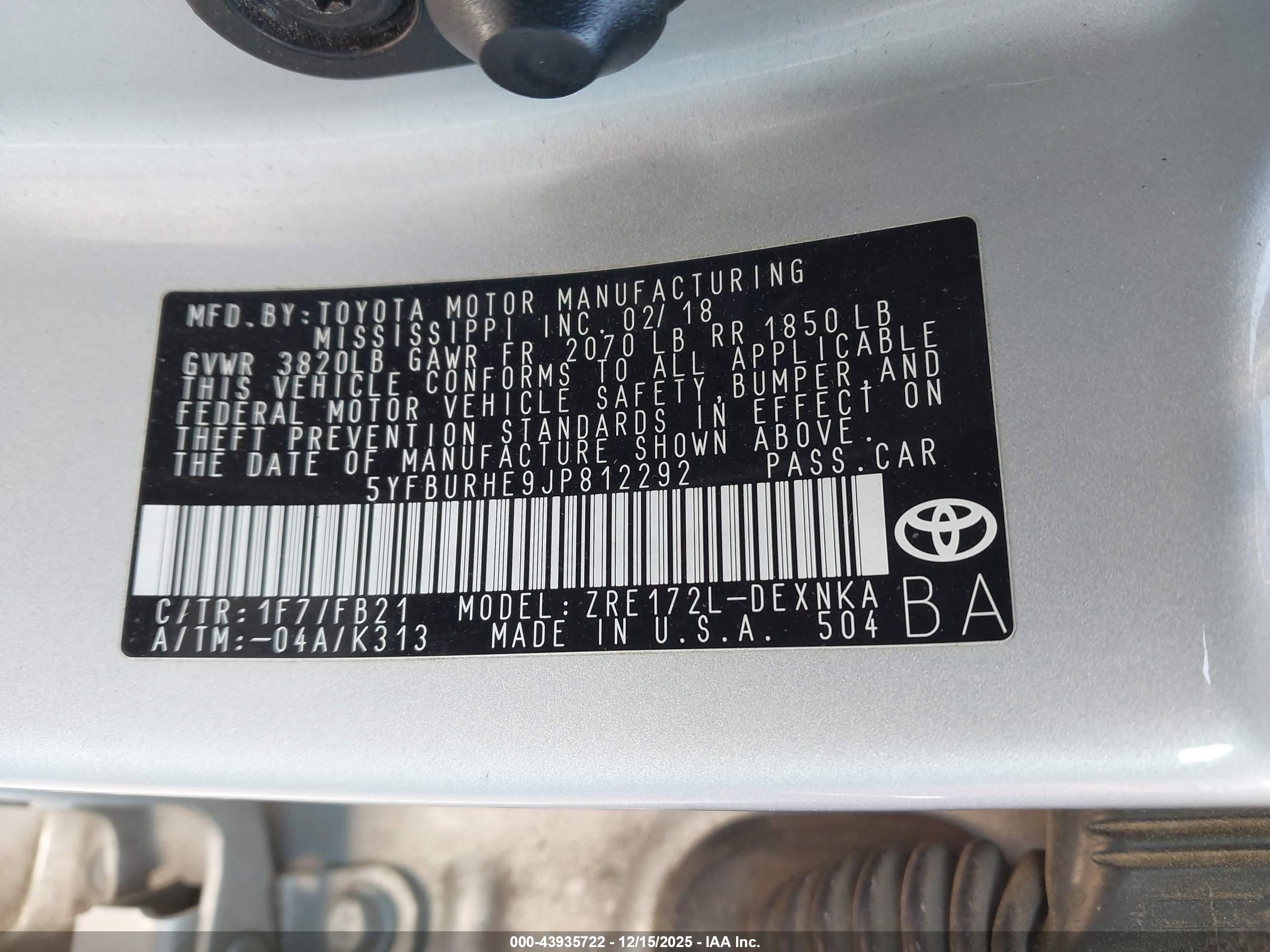 TOYOTA COROLLA image 9