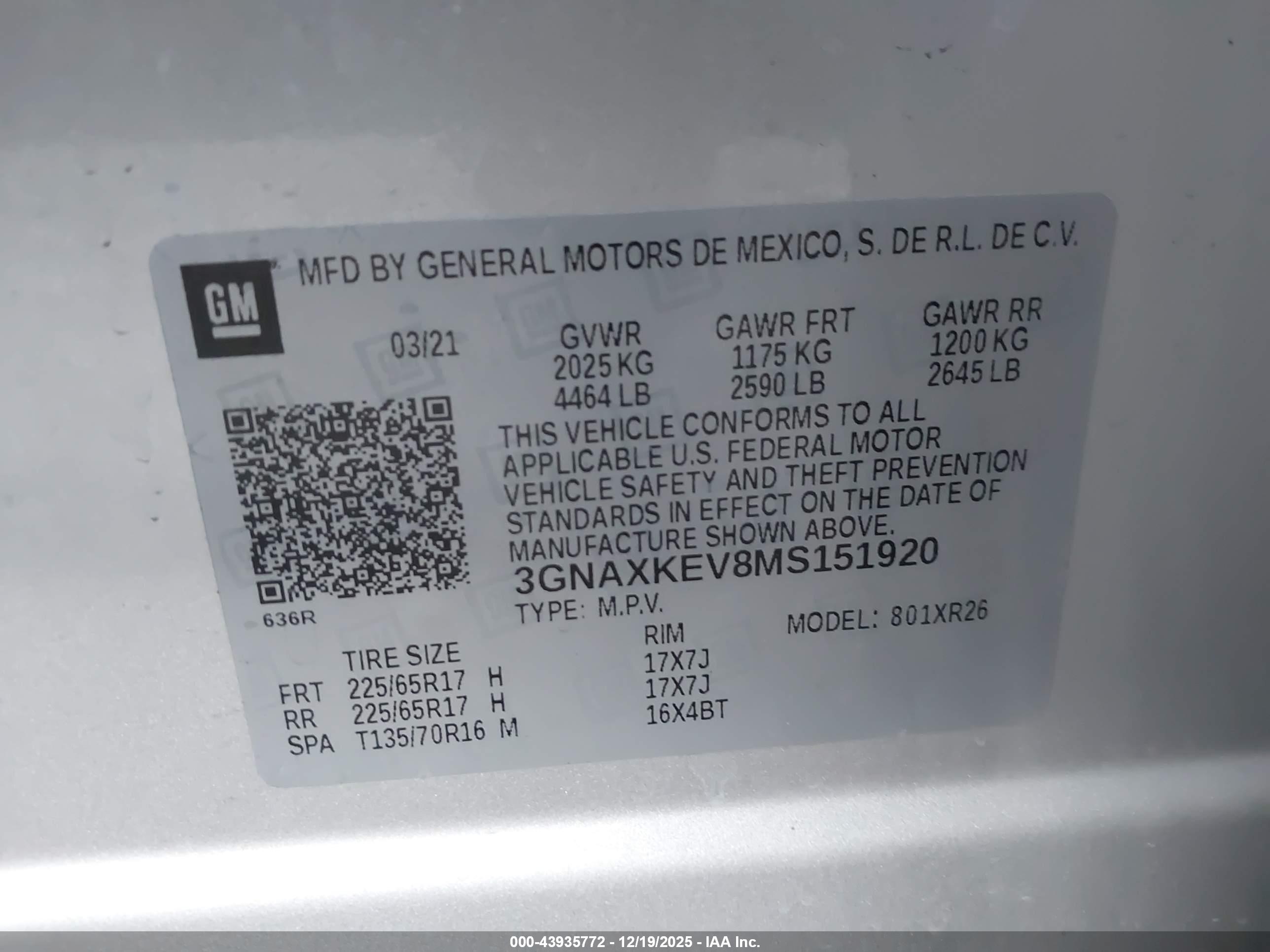 CHEVROLET EQUINOX image 9