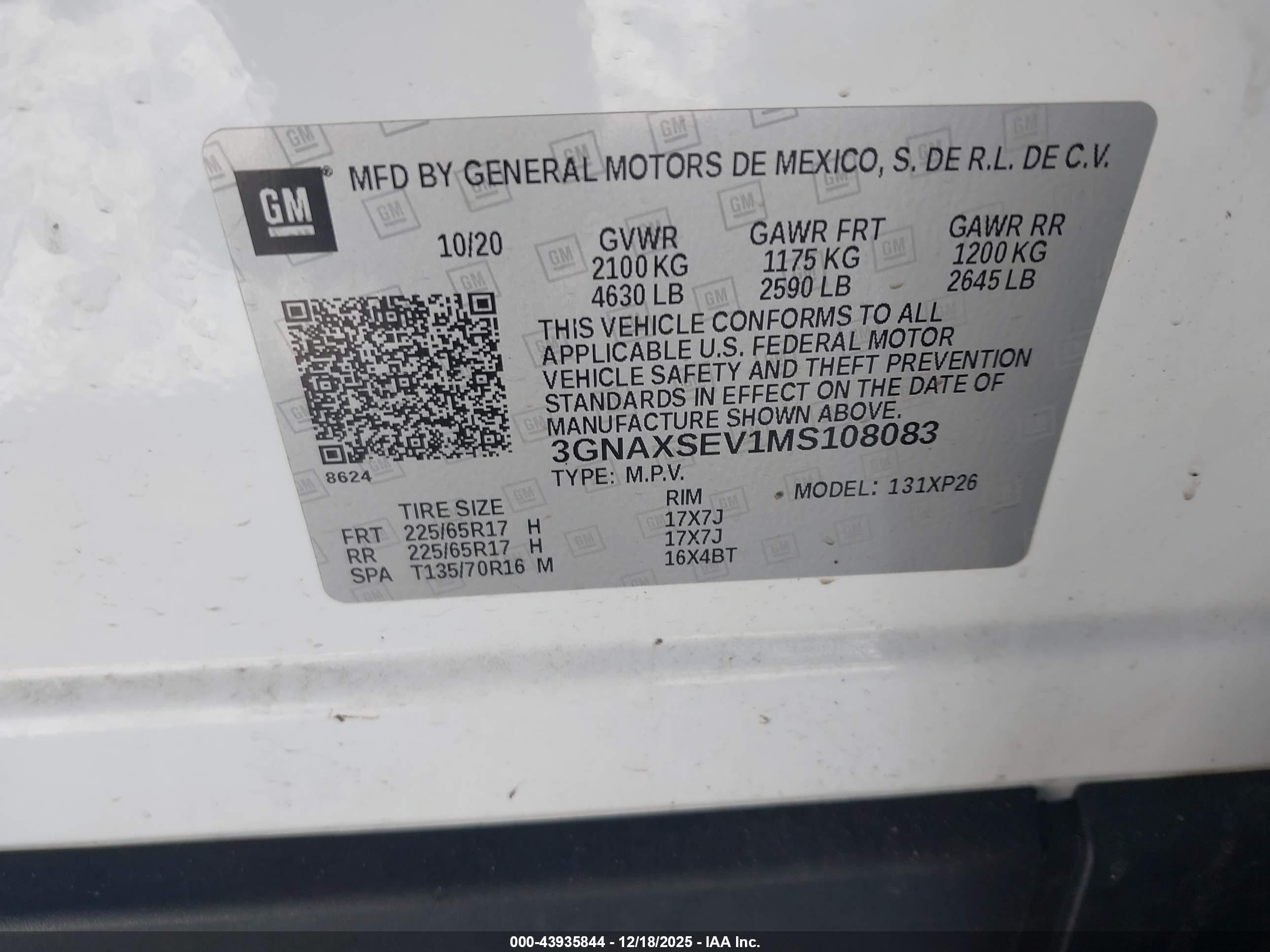 CHEVROLET EQUINOX image 9