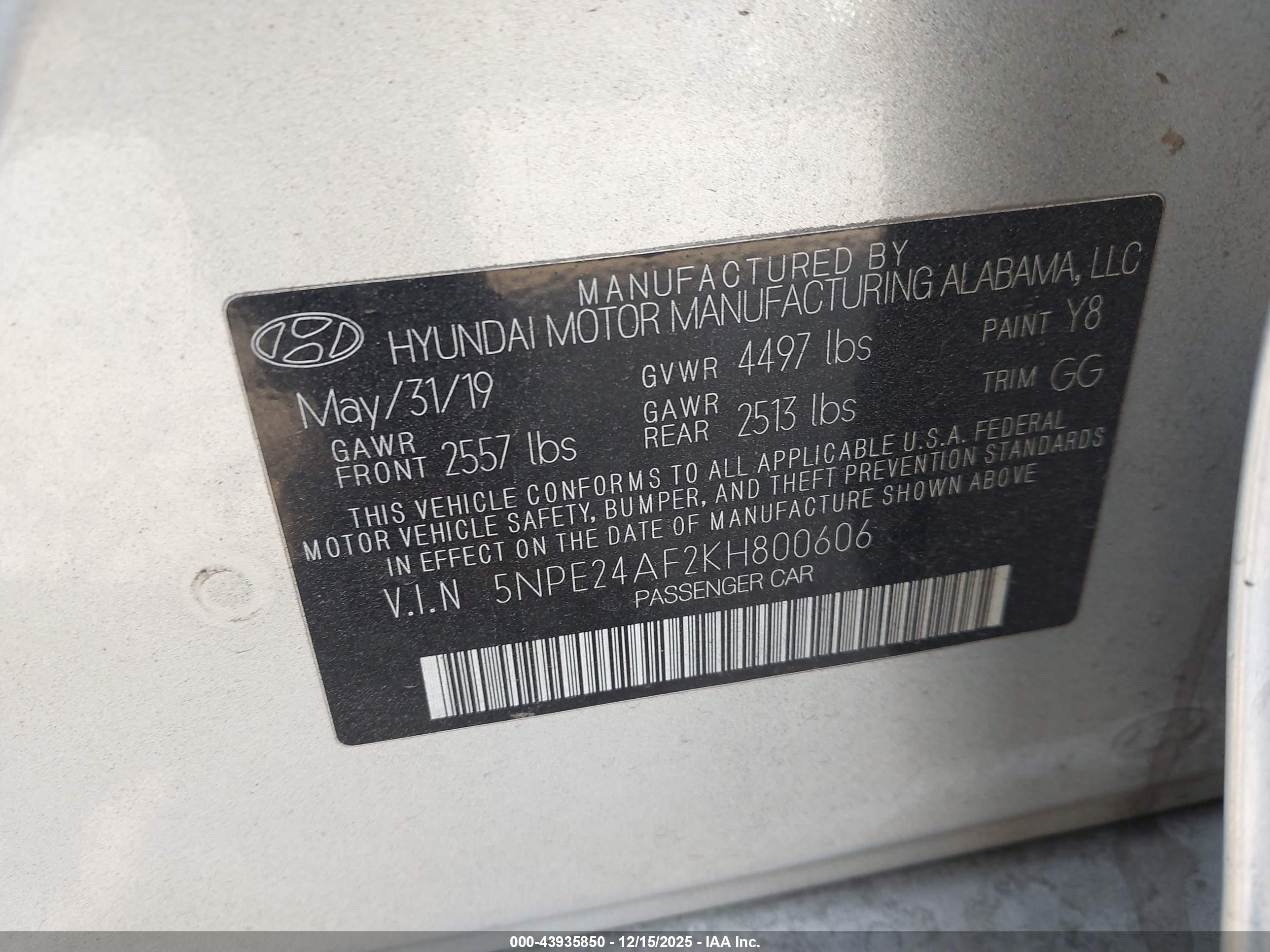 HYUNDAI SONATA image 9