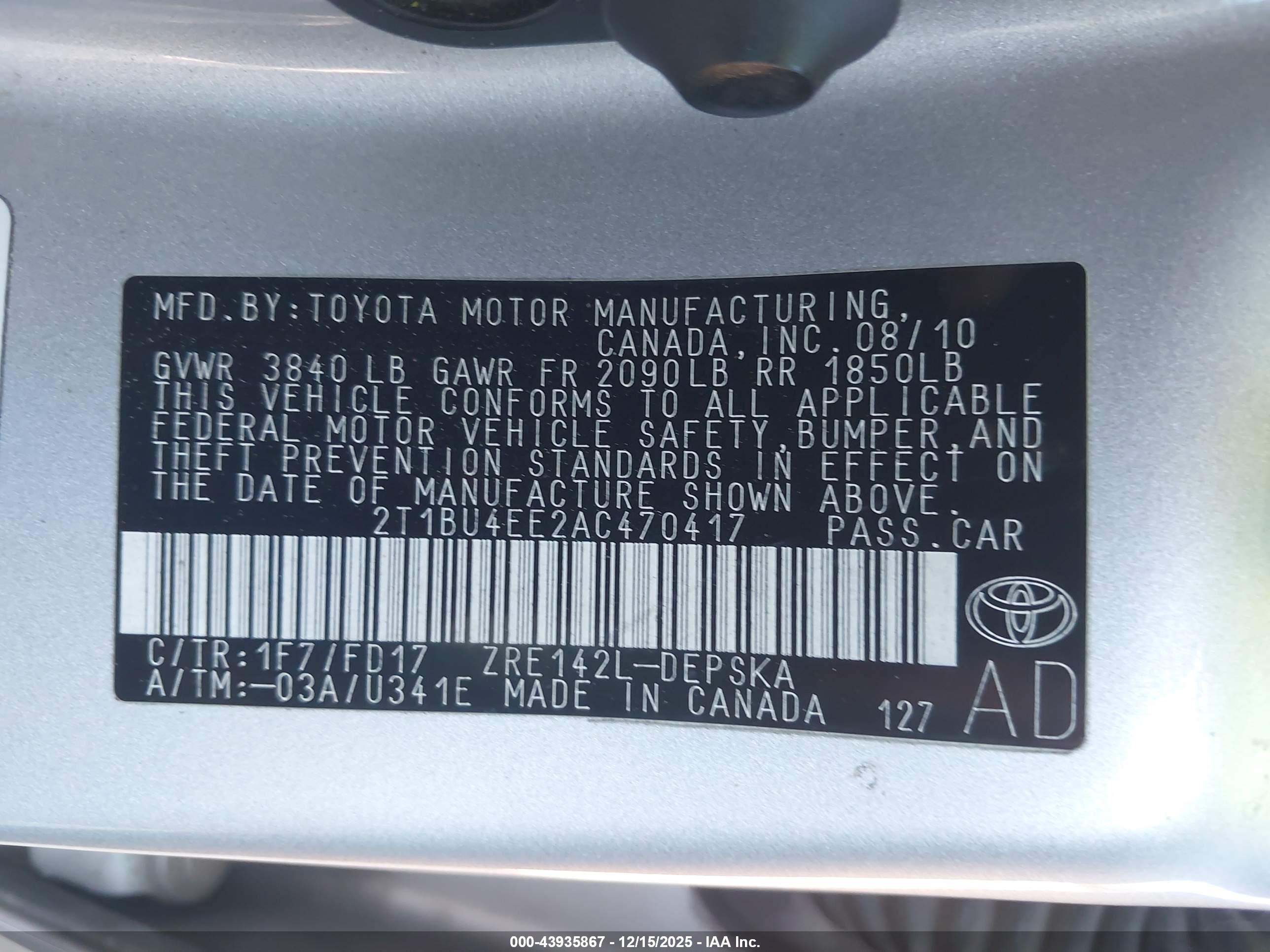 TOYOTA COROLLA image 9