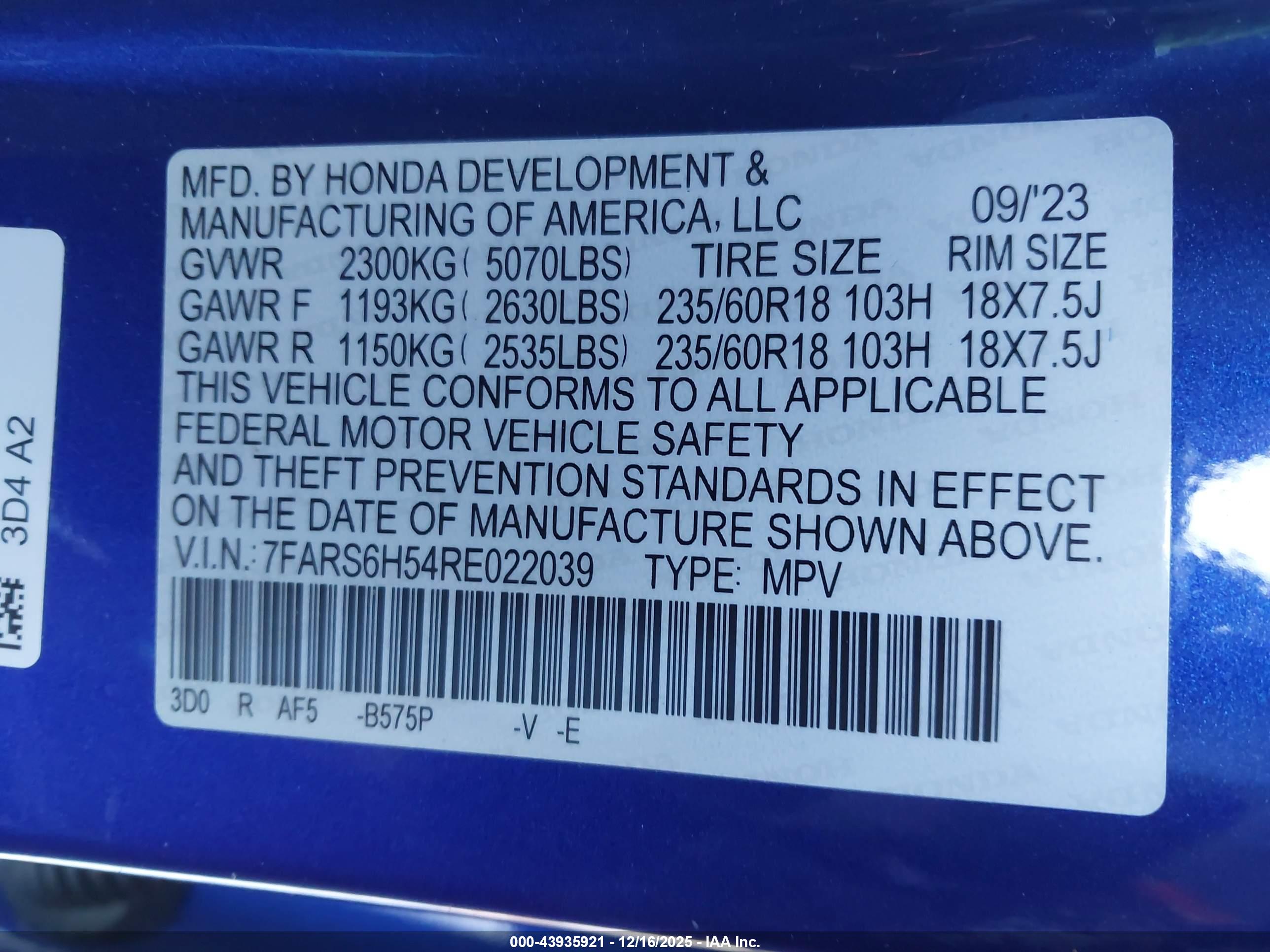 HONDA CR-V image 9
