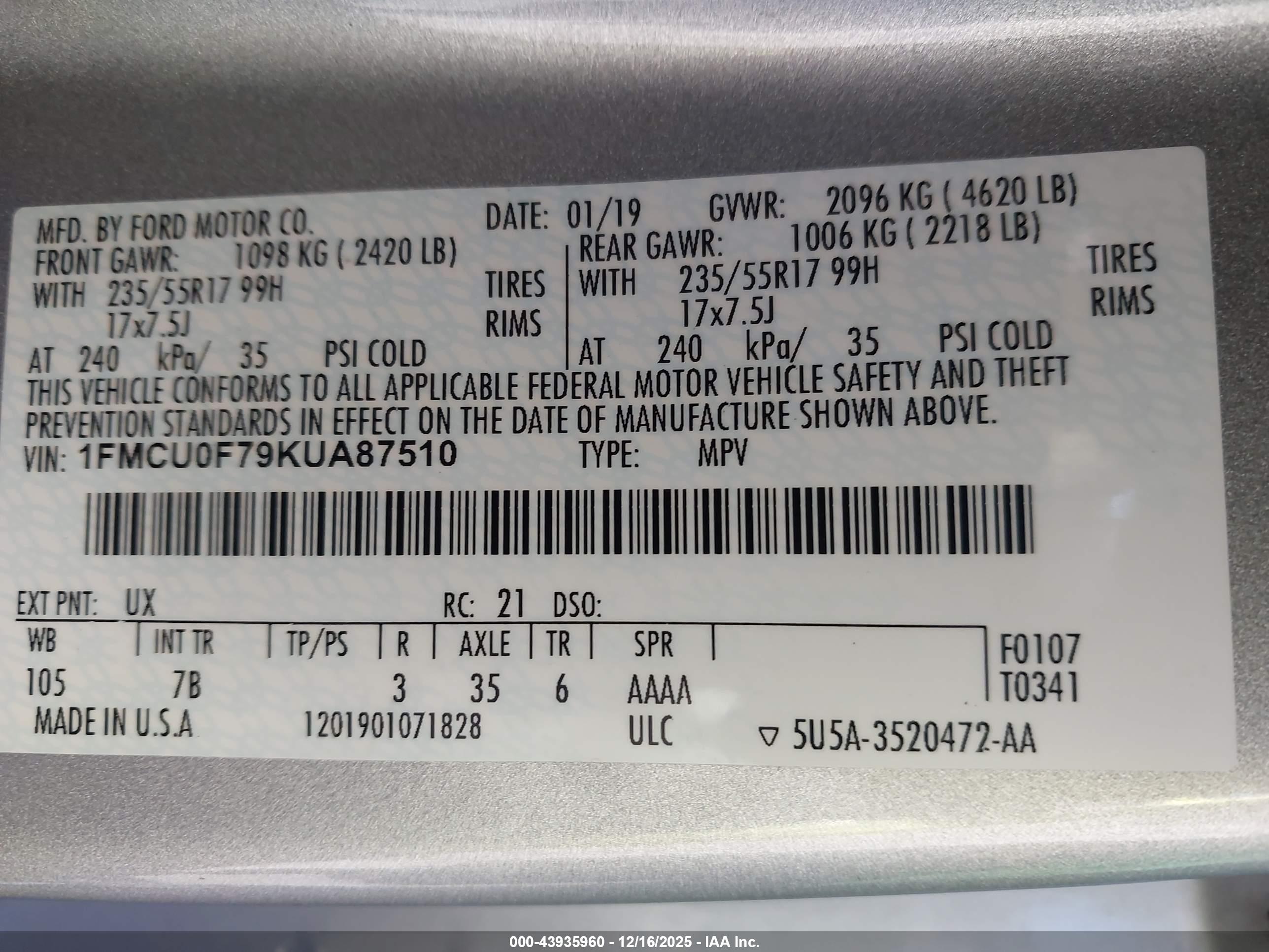 FORD ESCAPE image 9