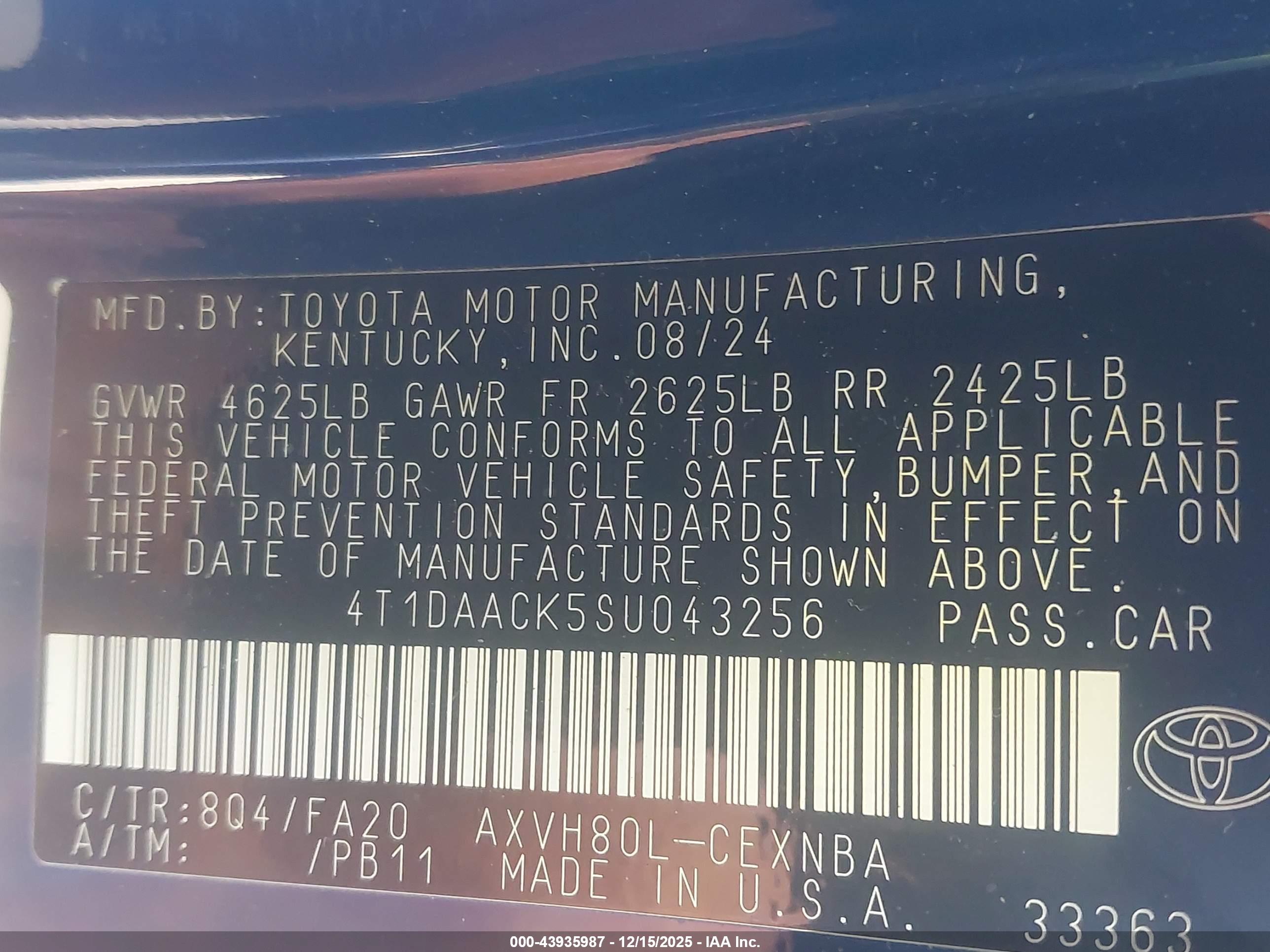 TOYOTA CAMRY image 9