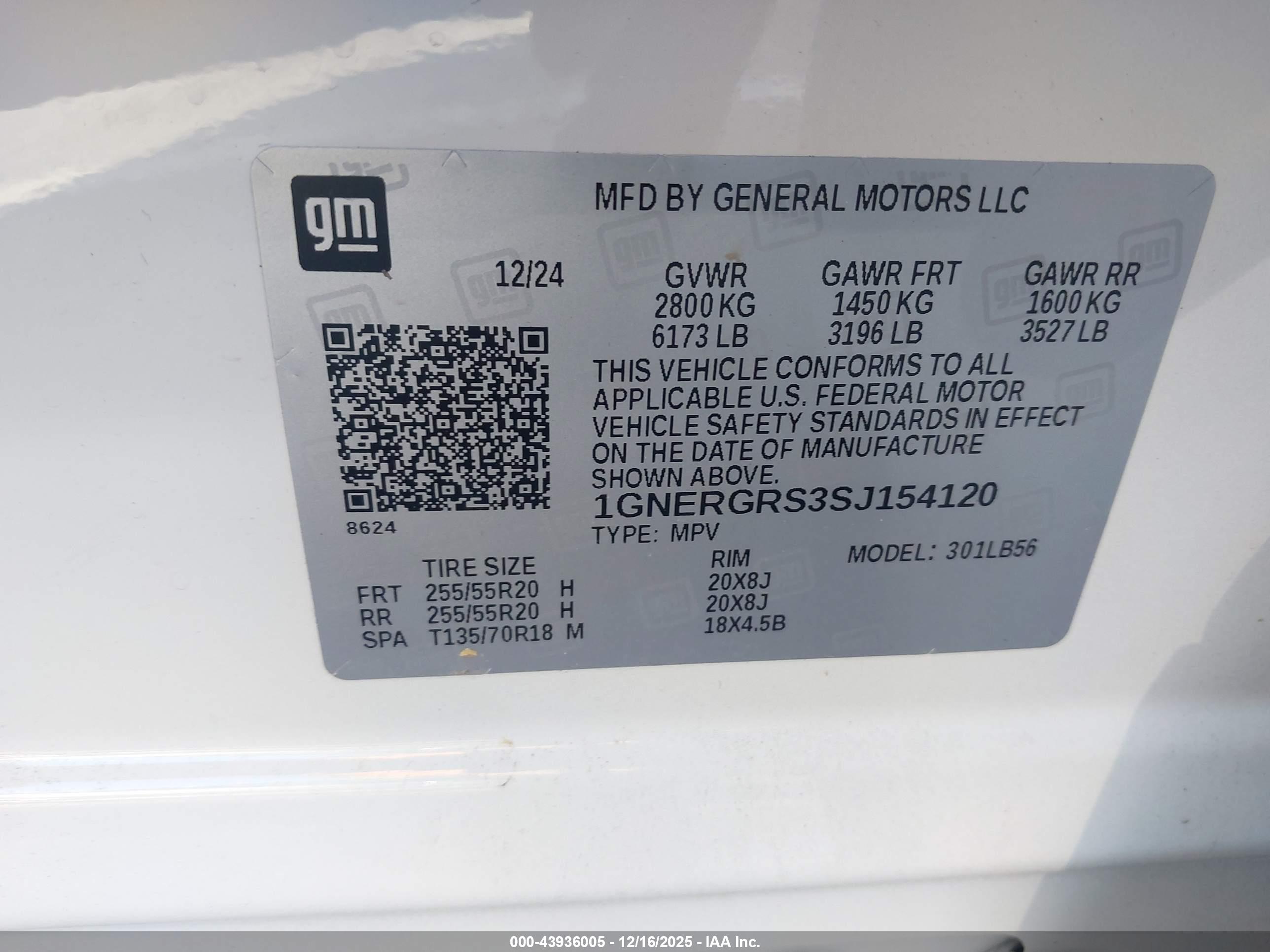 CHEVROLET TRAVERSE image 9
