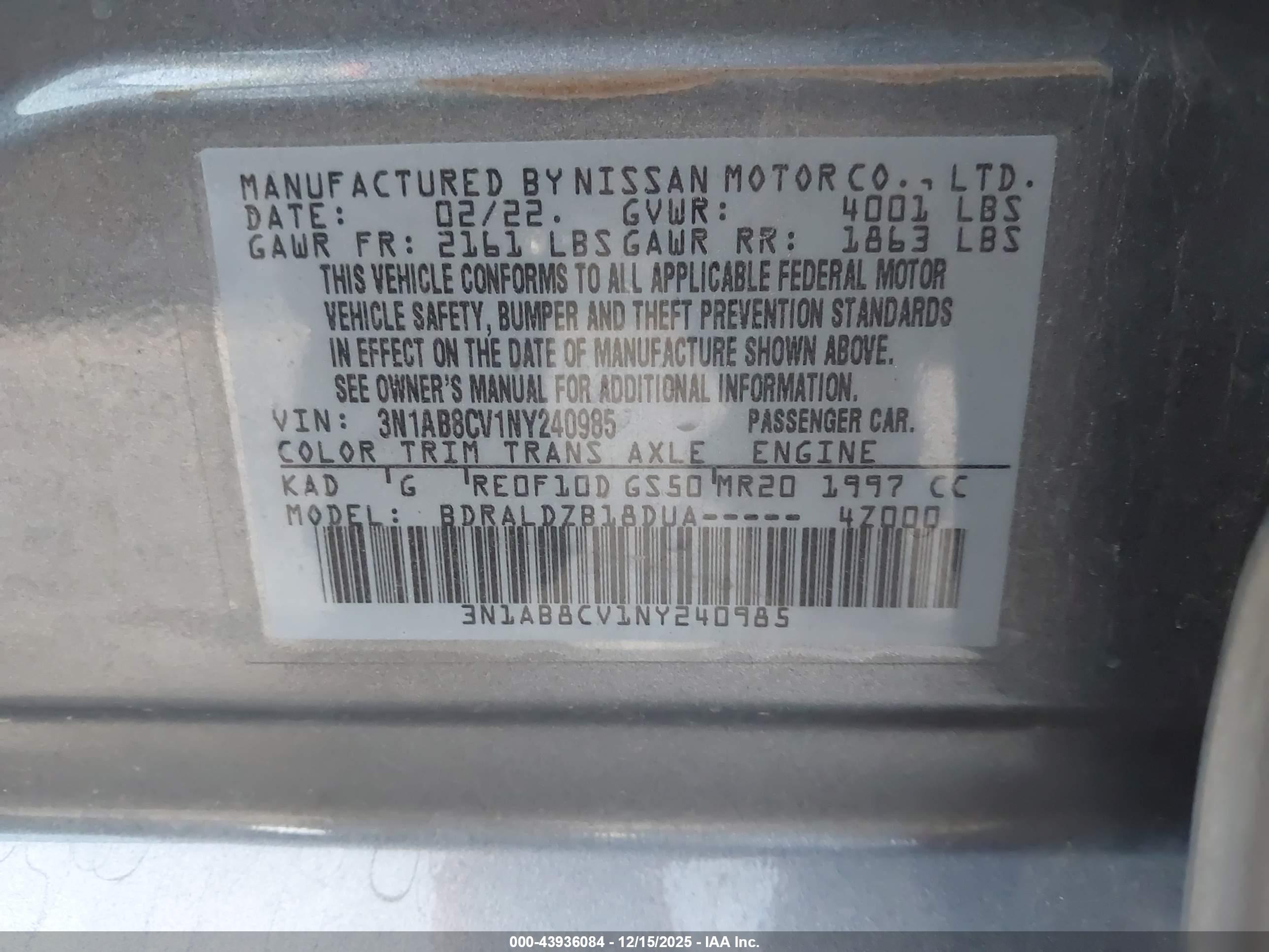NISSAN SENTRA image 9