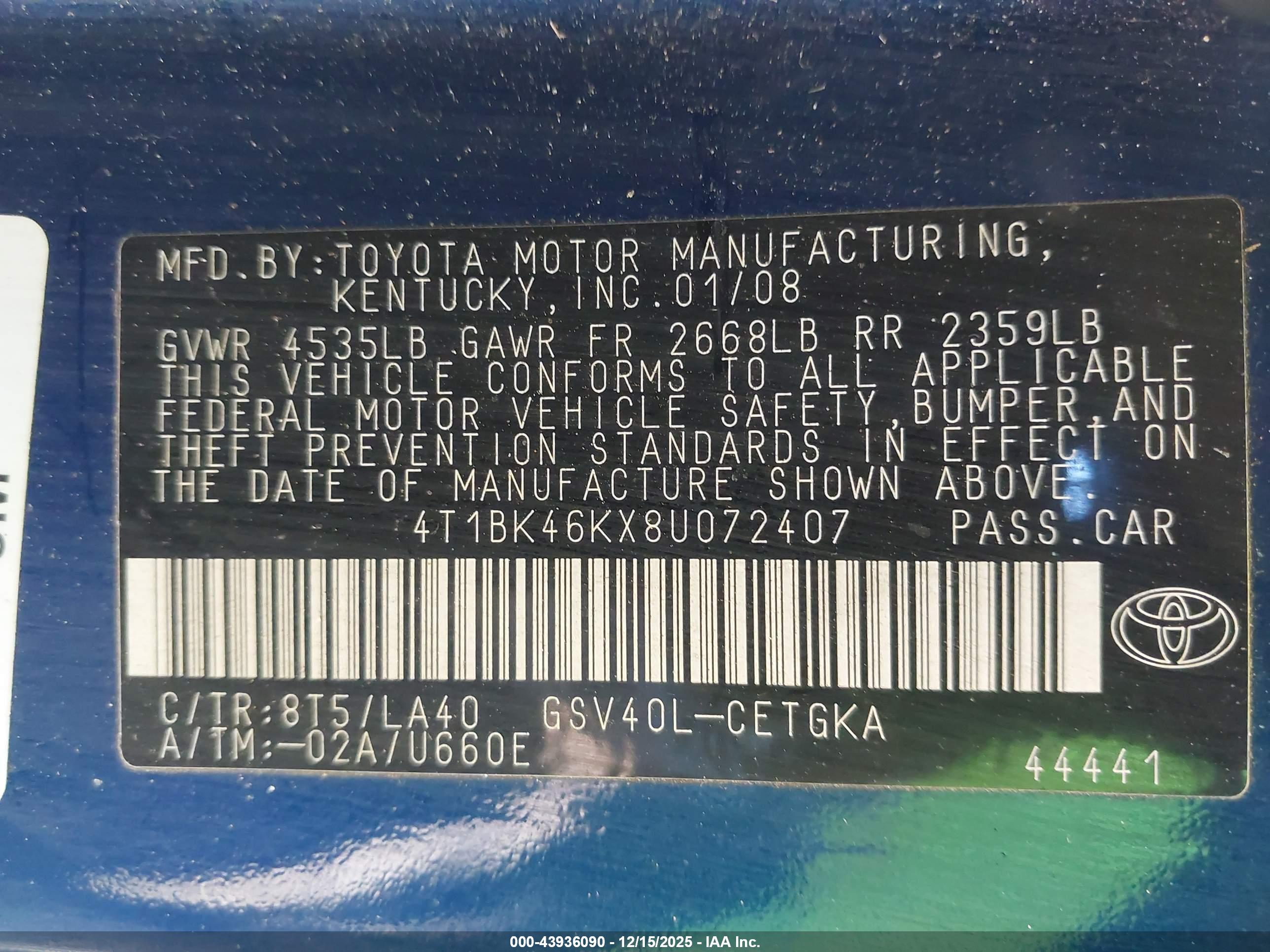 TOYOTA CAMRY image 9