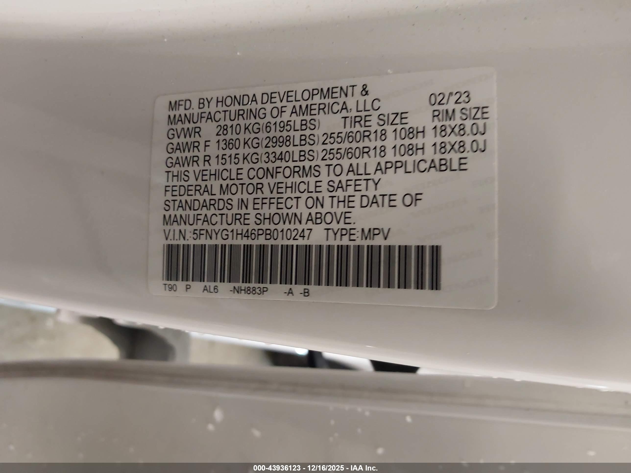 HONDA PILOT image 9