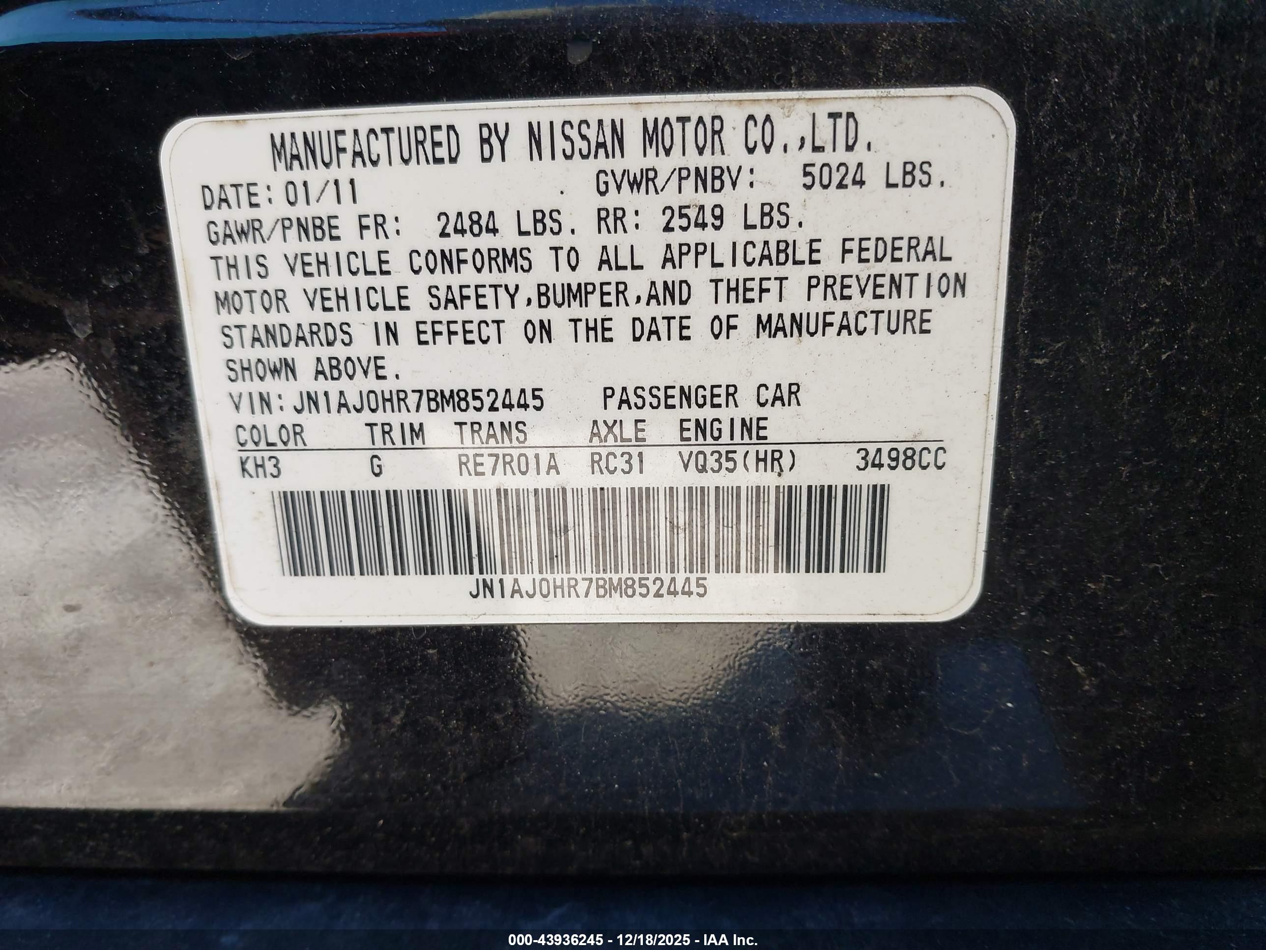 INFINITI EX35 image 9