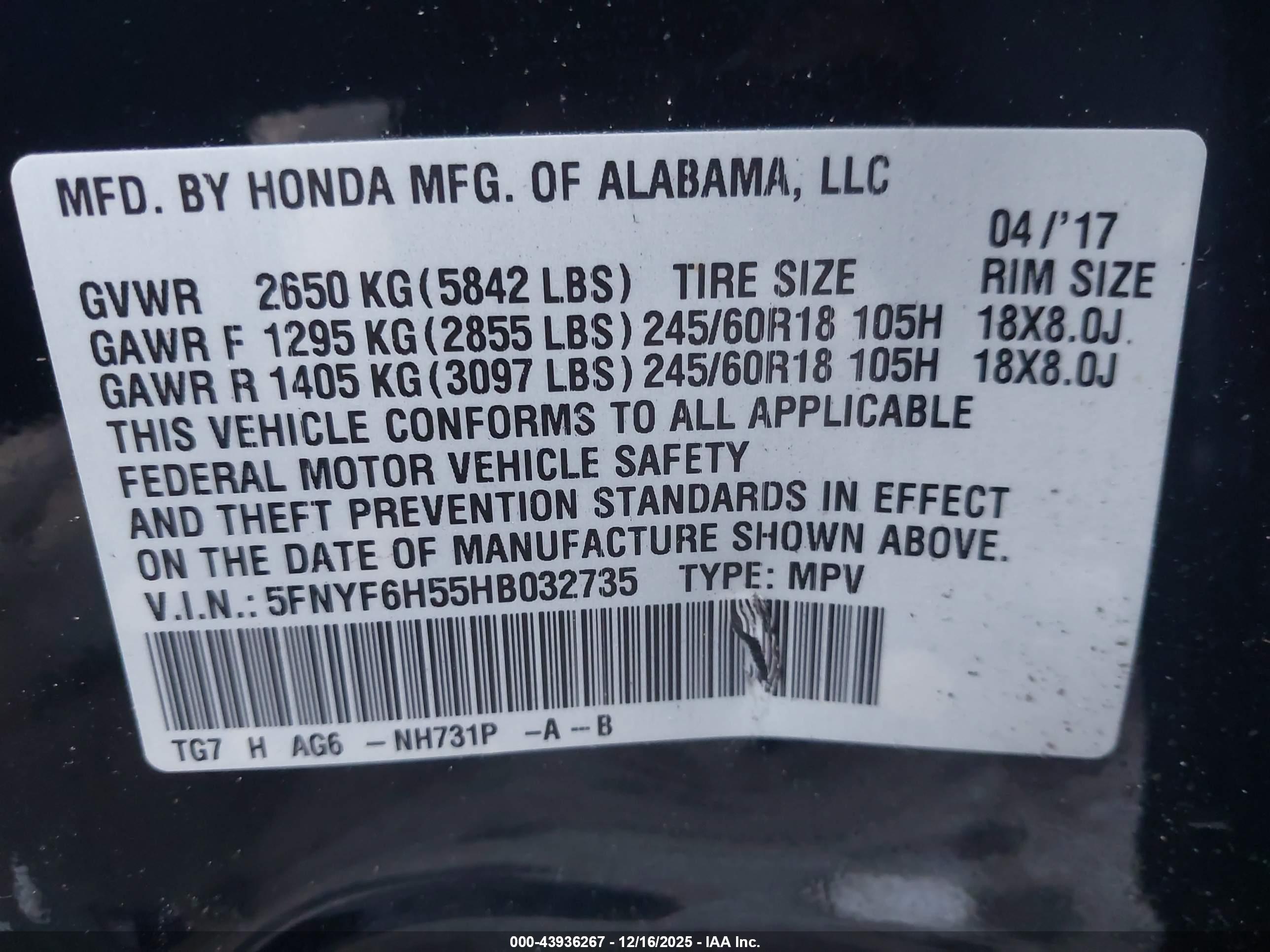 HONDA PILOT image 9