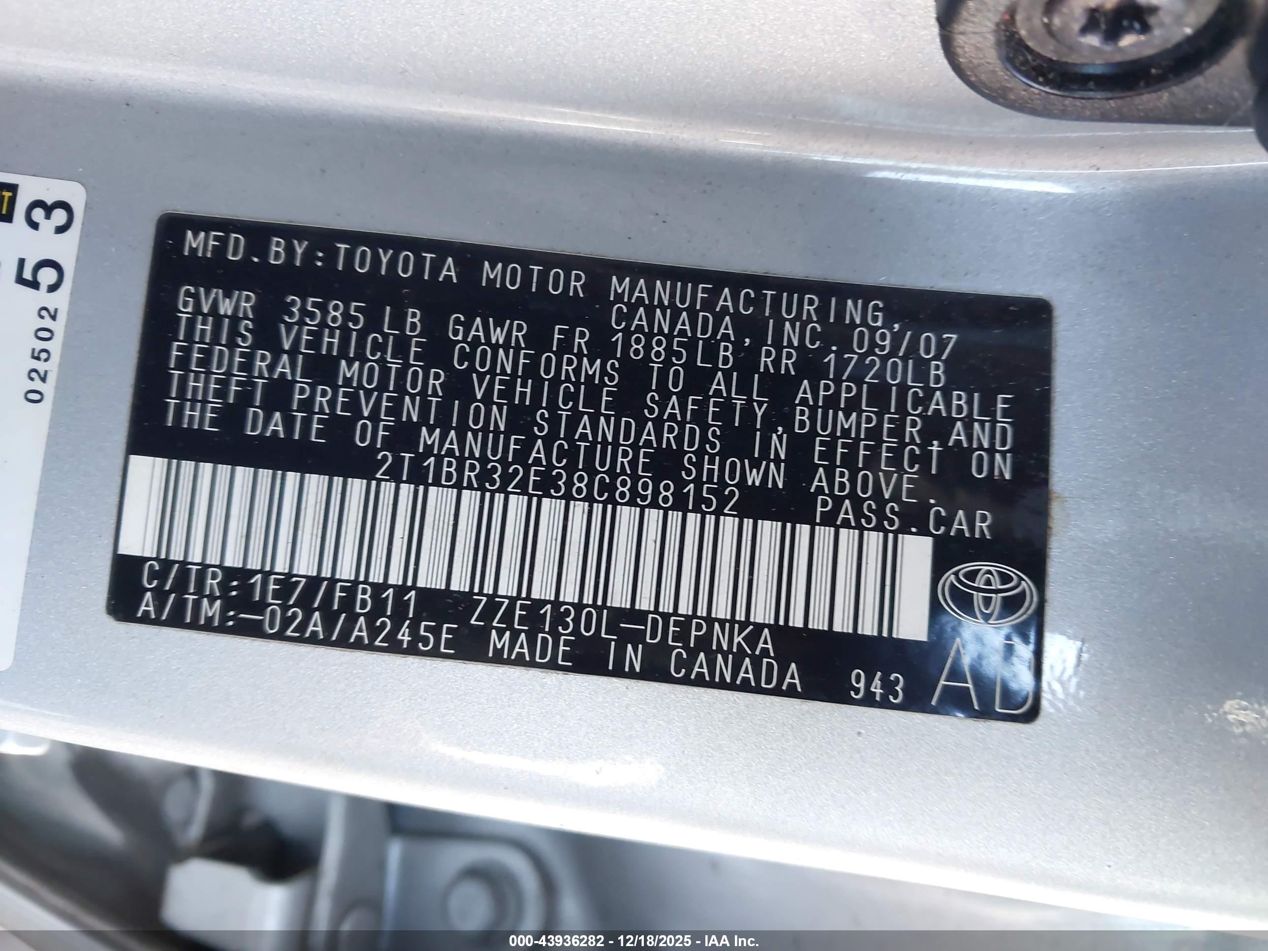 TOYOTA COROLLA image 9