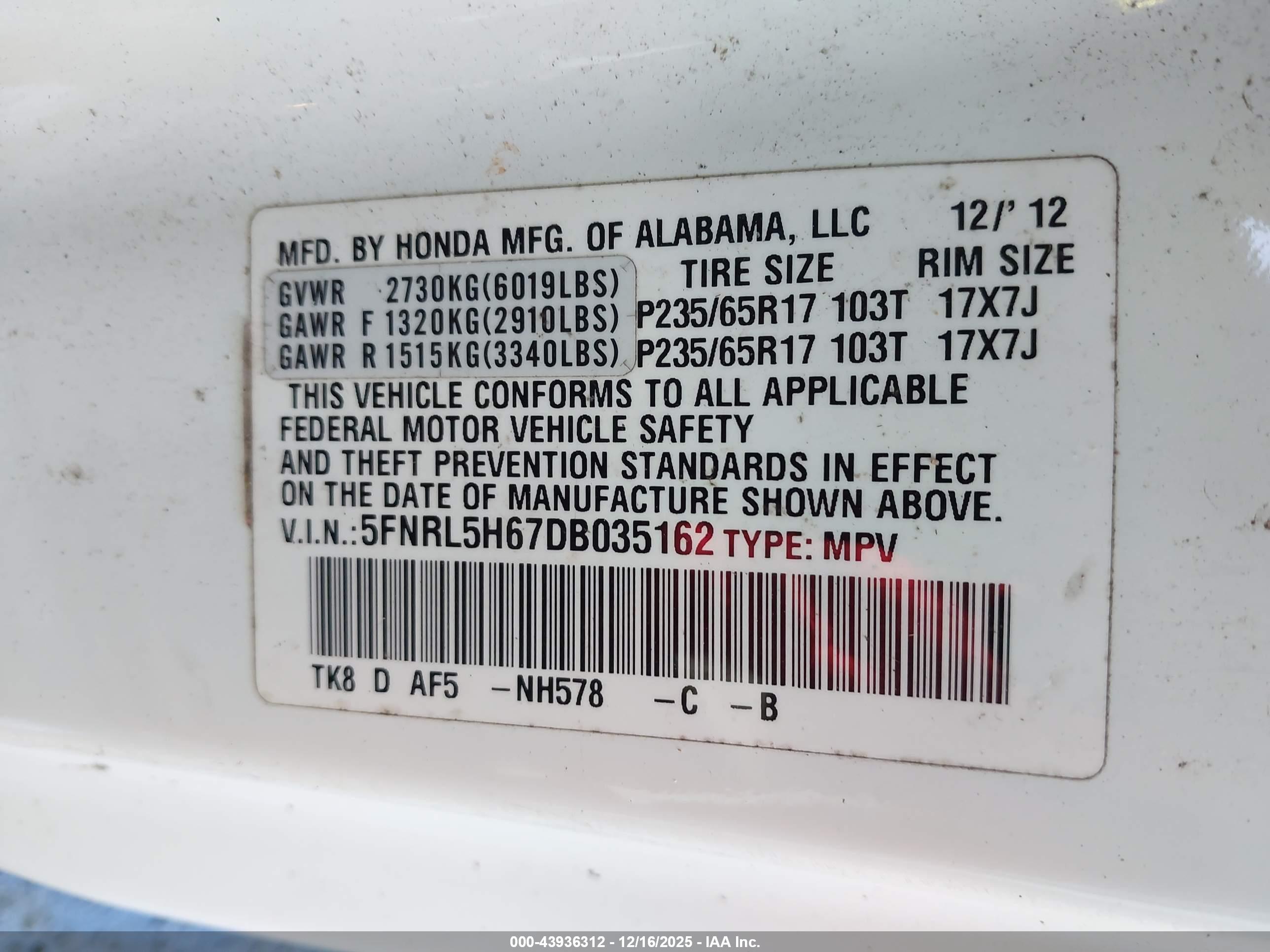 HONDA ODYSSEY image 9
