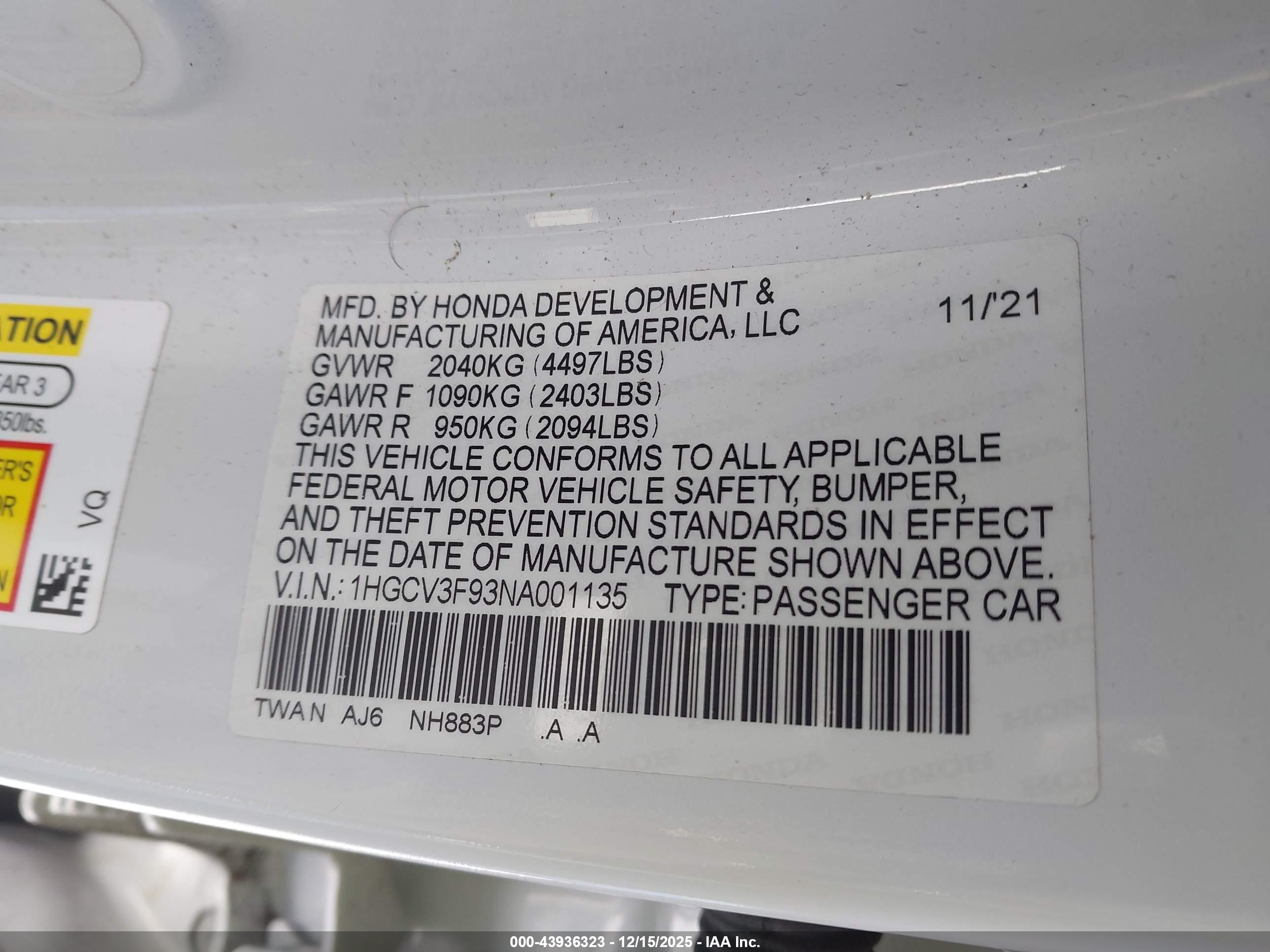 HONDA ACCORD image 9