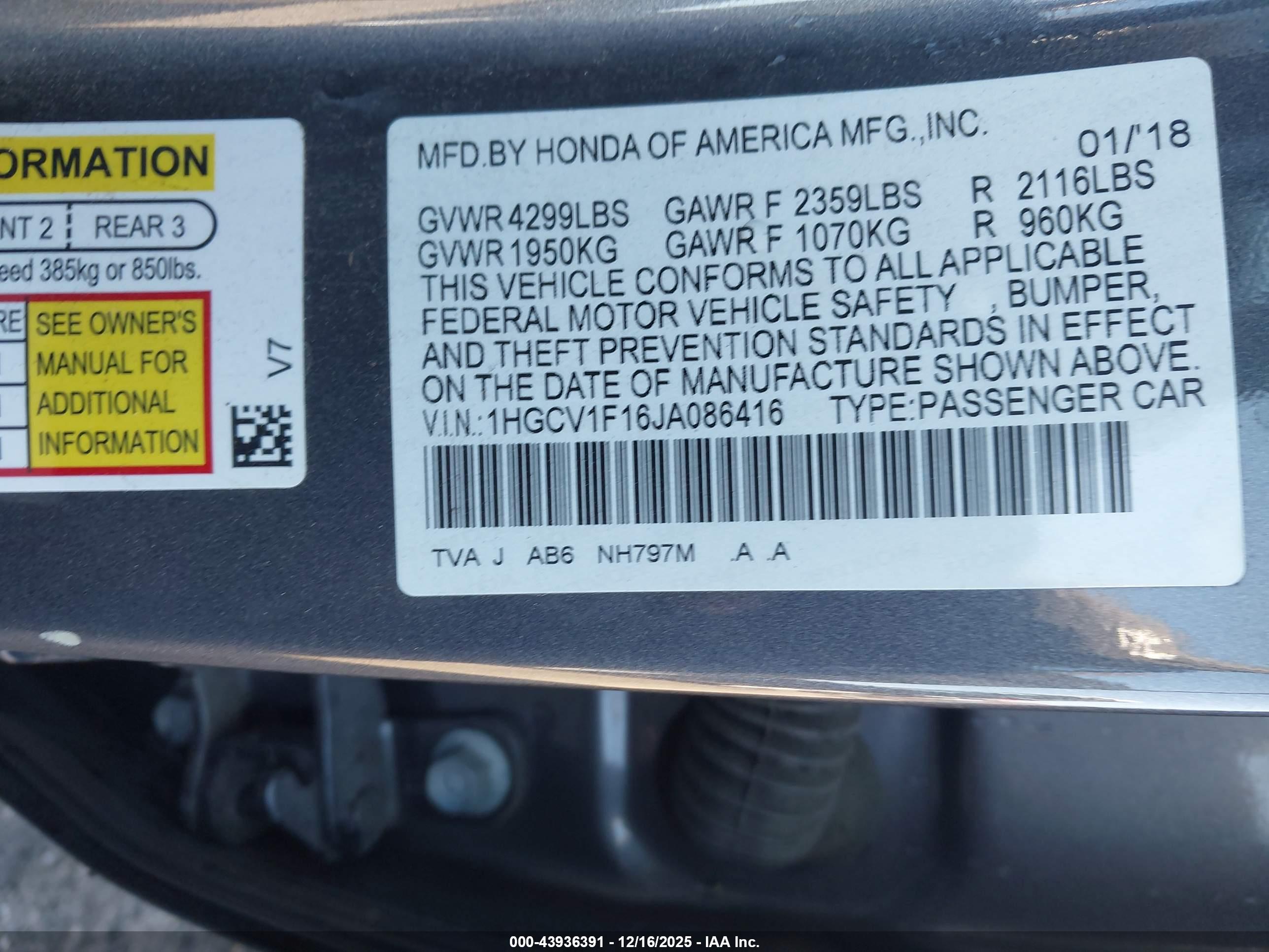 HONDA ACCORD image 9