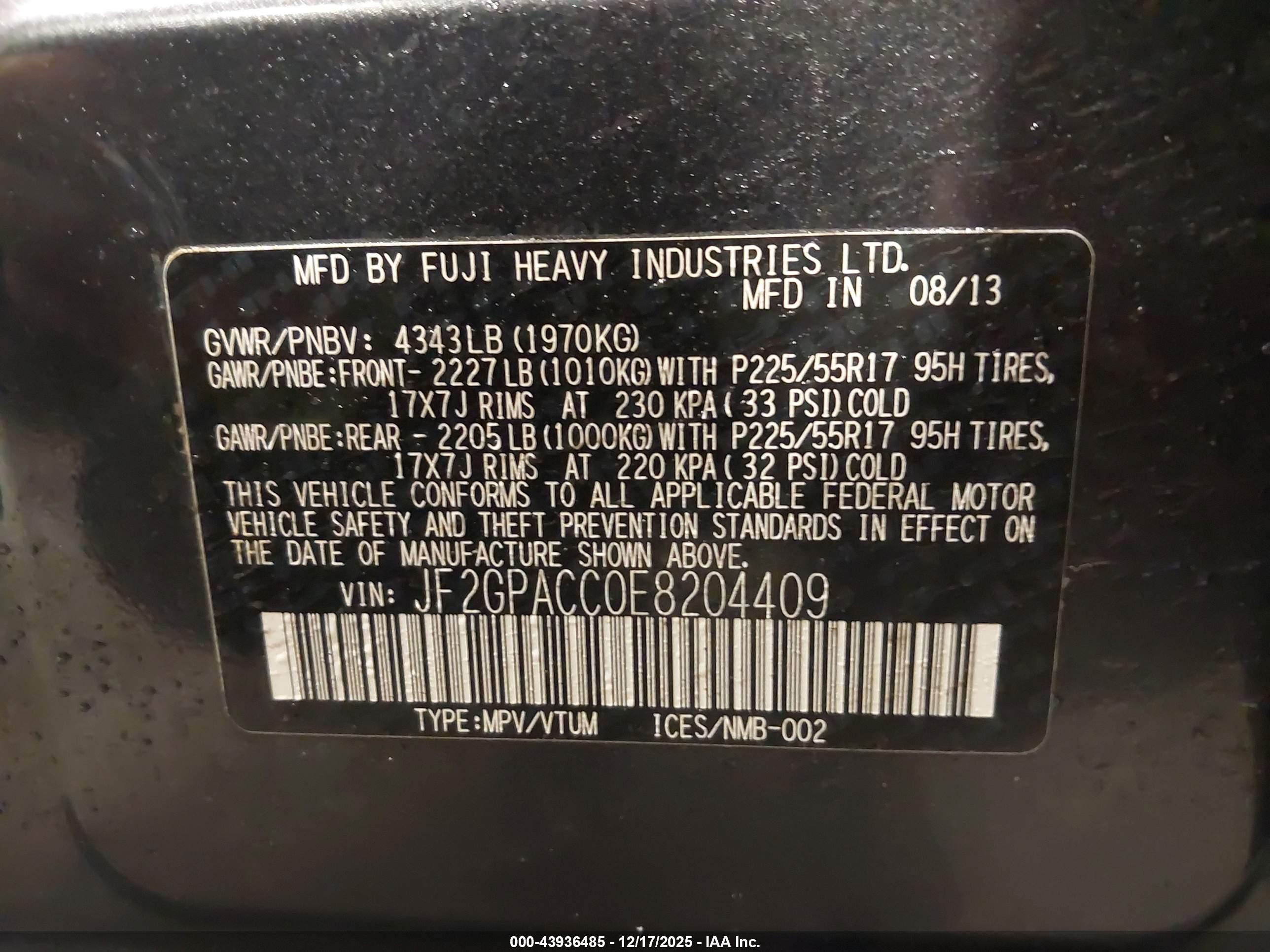 SUBARU XV image 9