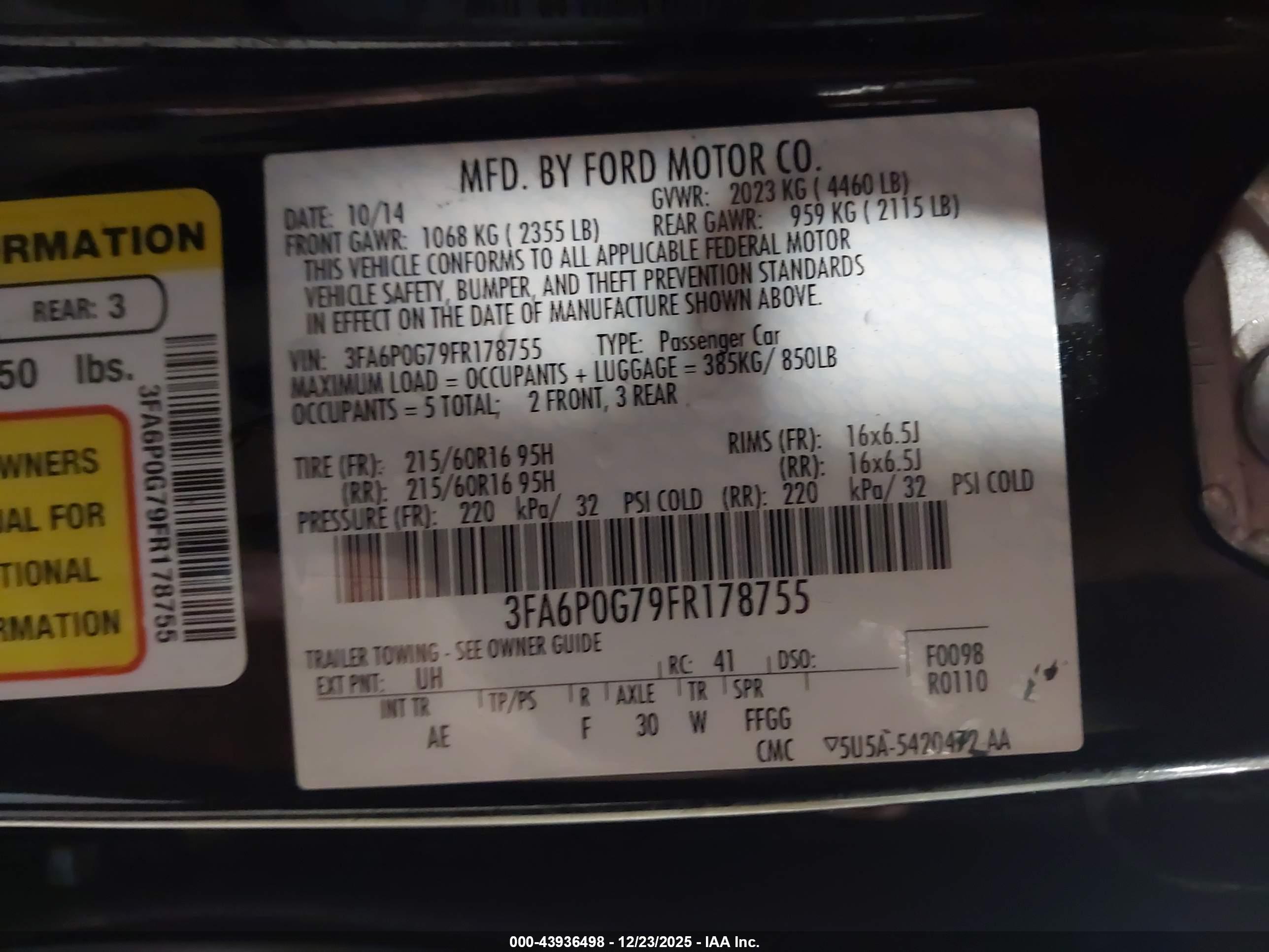 FORD FUSION image 9