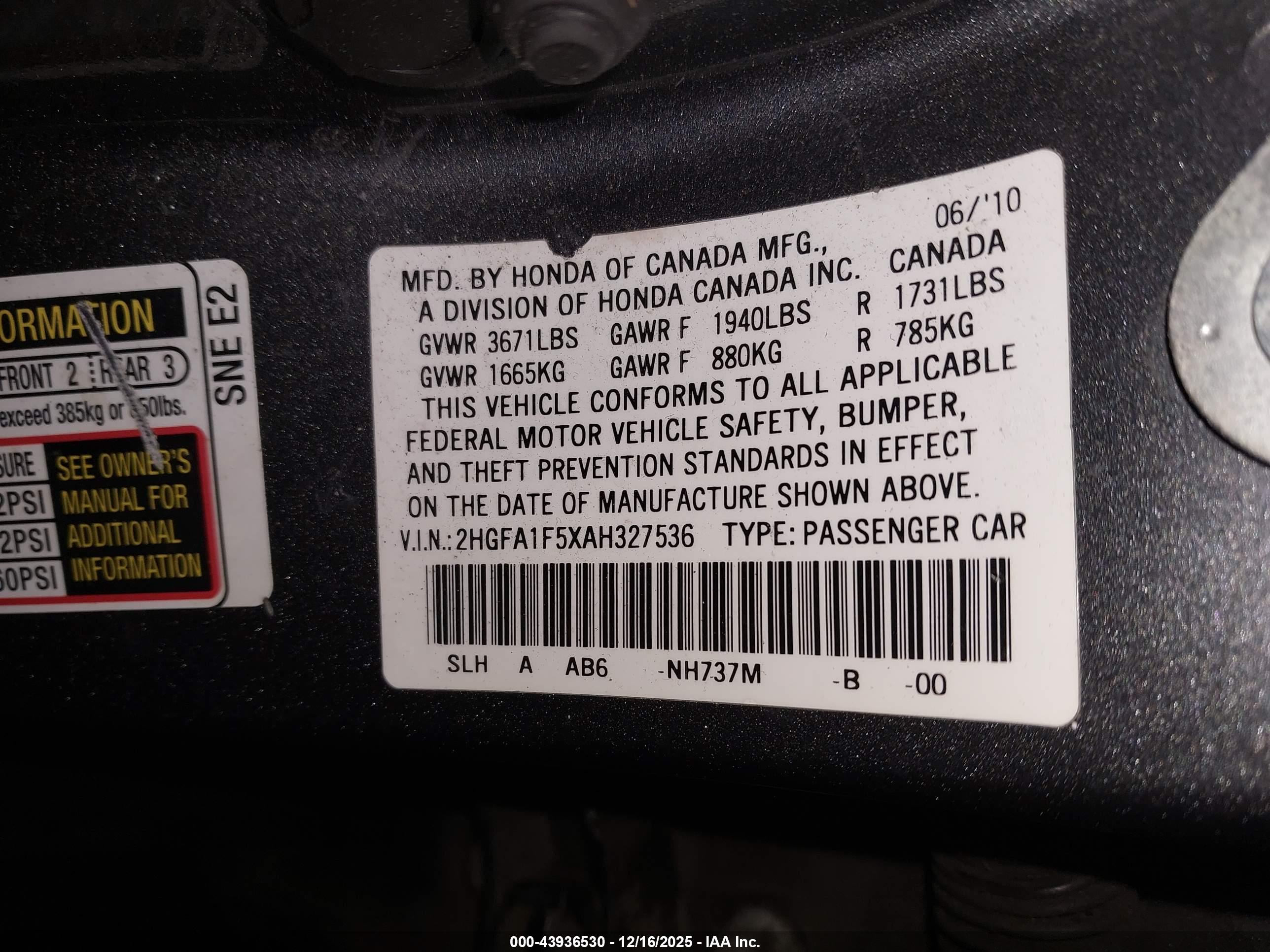 HONDA CIVIC image 9