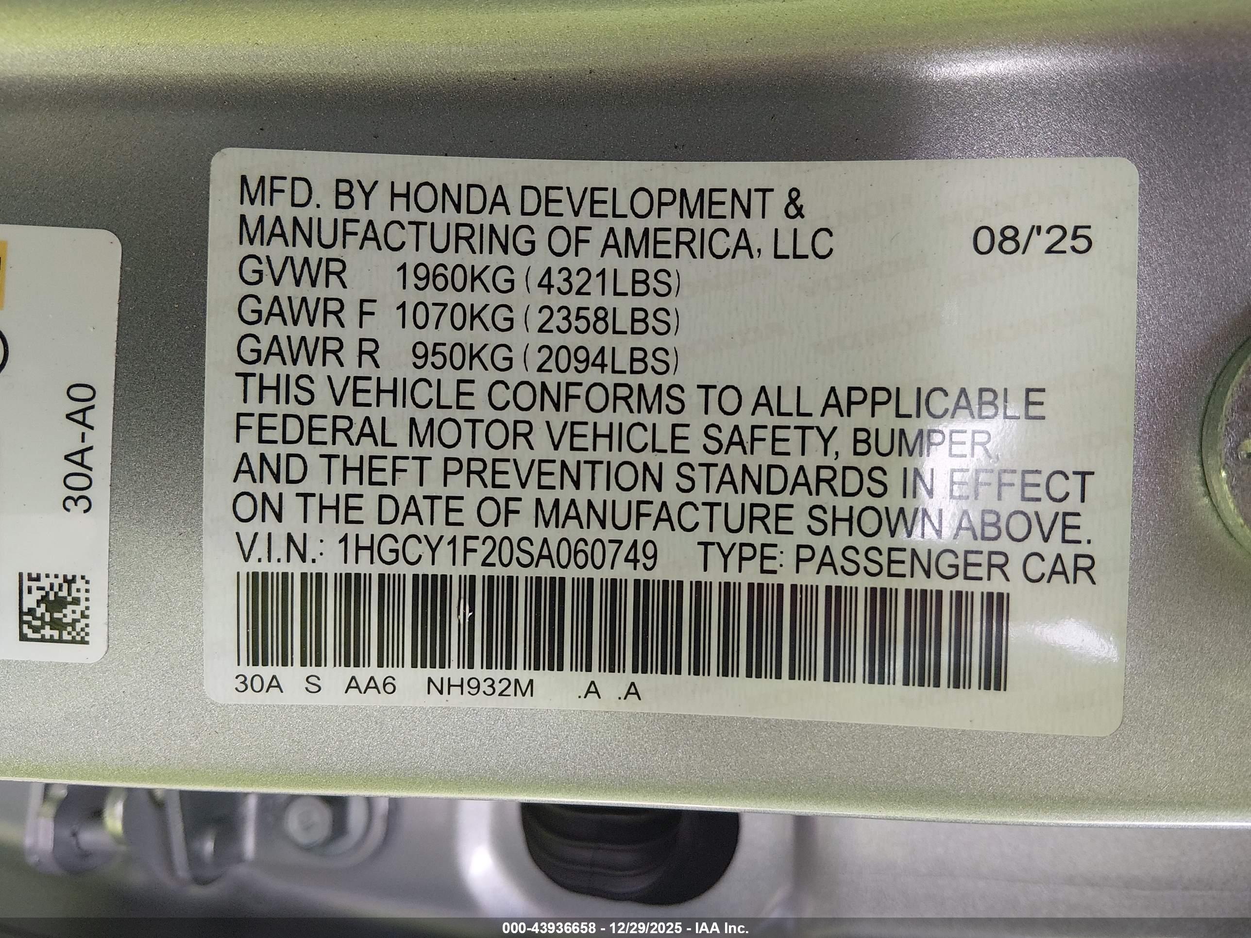 HONDA ACCORD image 9