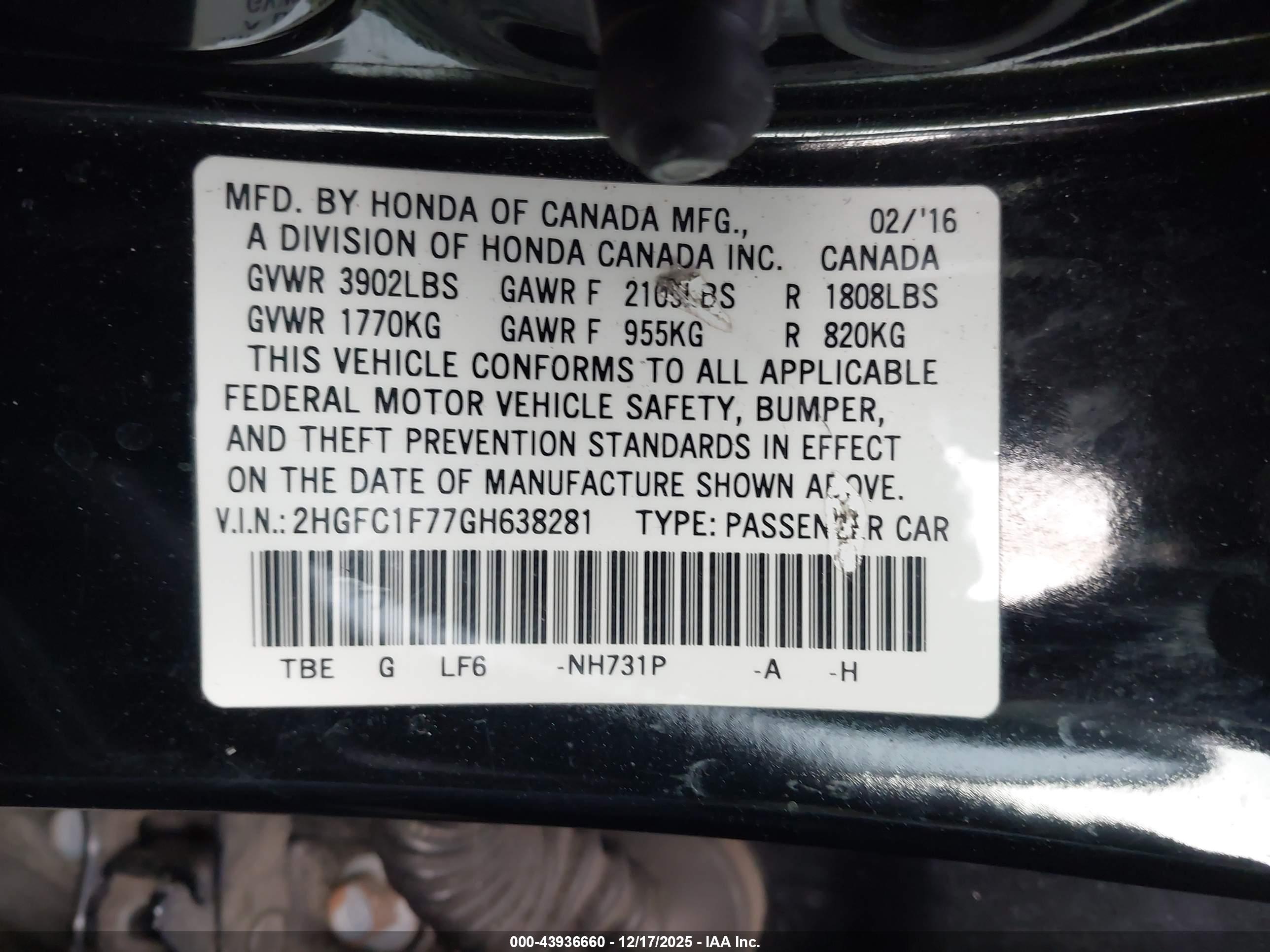HONDA CIVIC image 9
