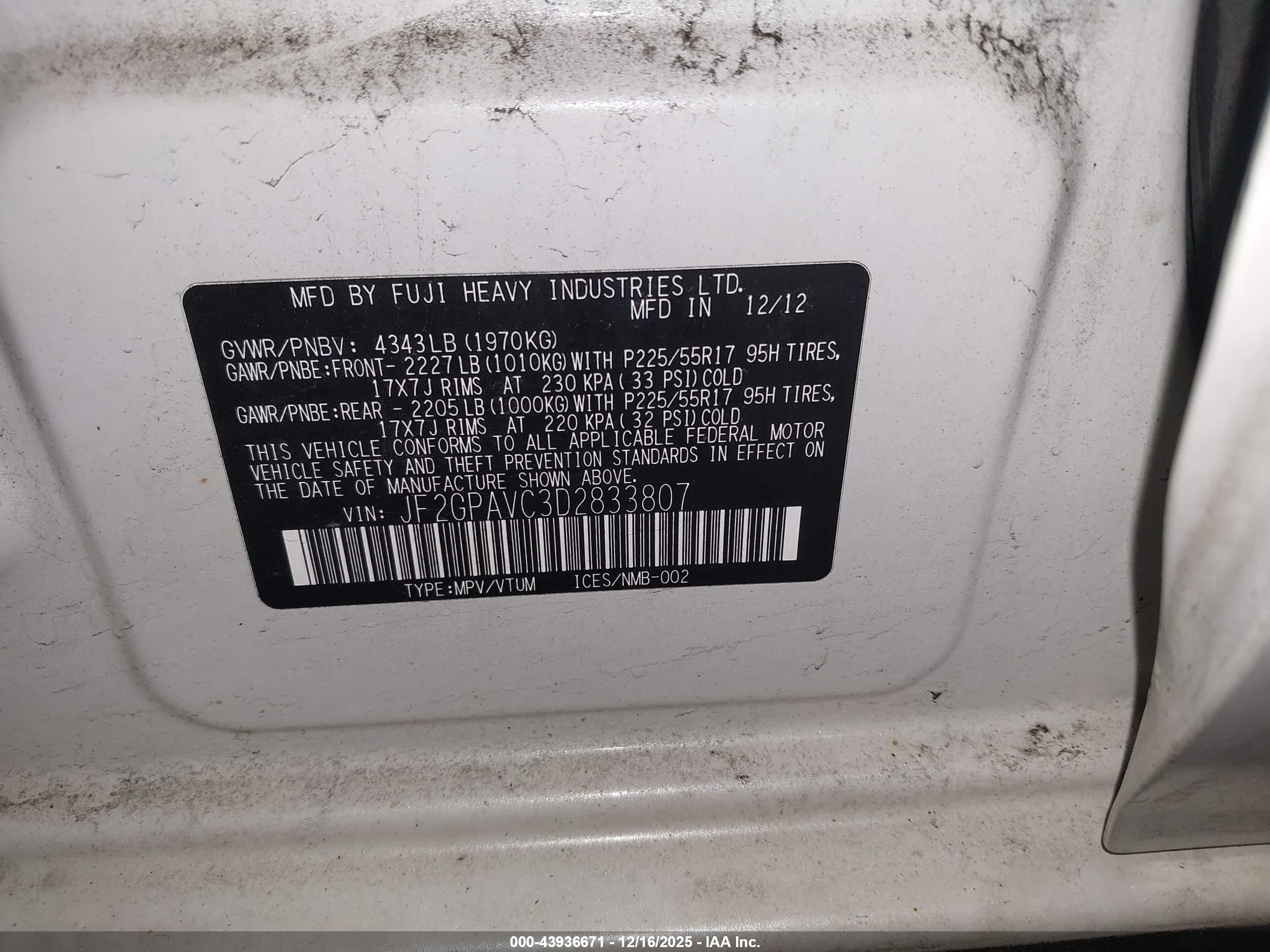 SUBARU XV image 9