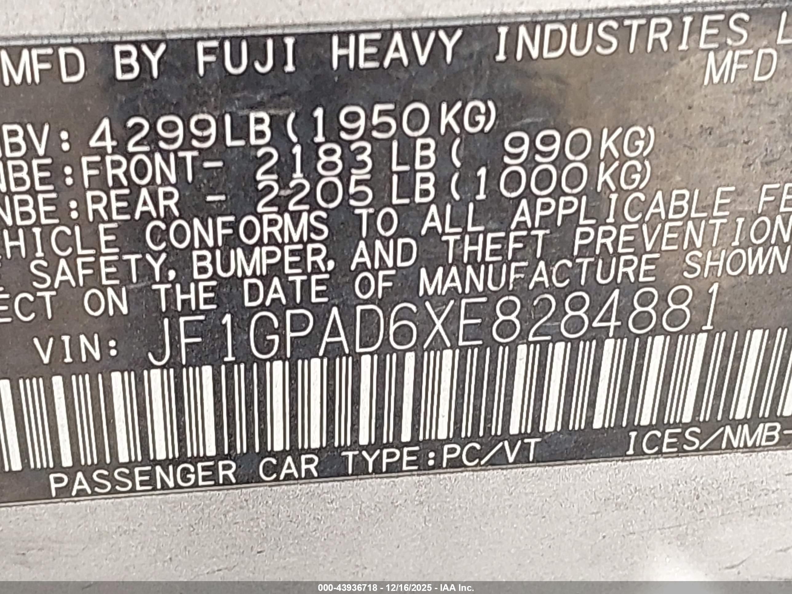 SUBARU IMPREZA image 9