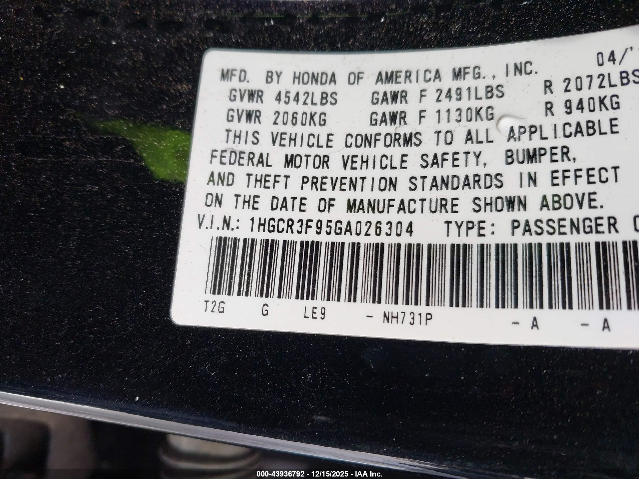 HONDA ACCORD image 9