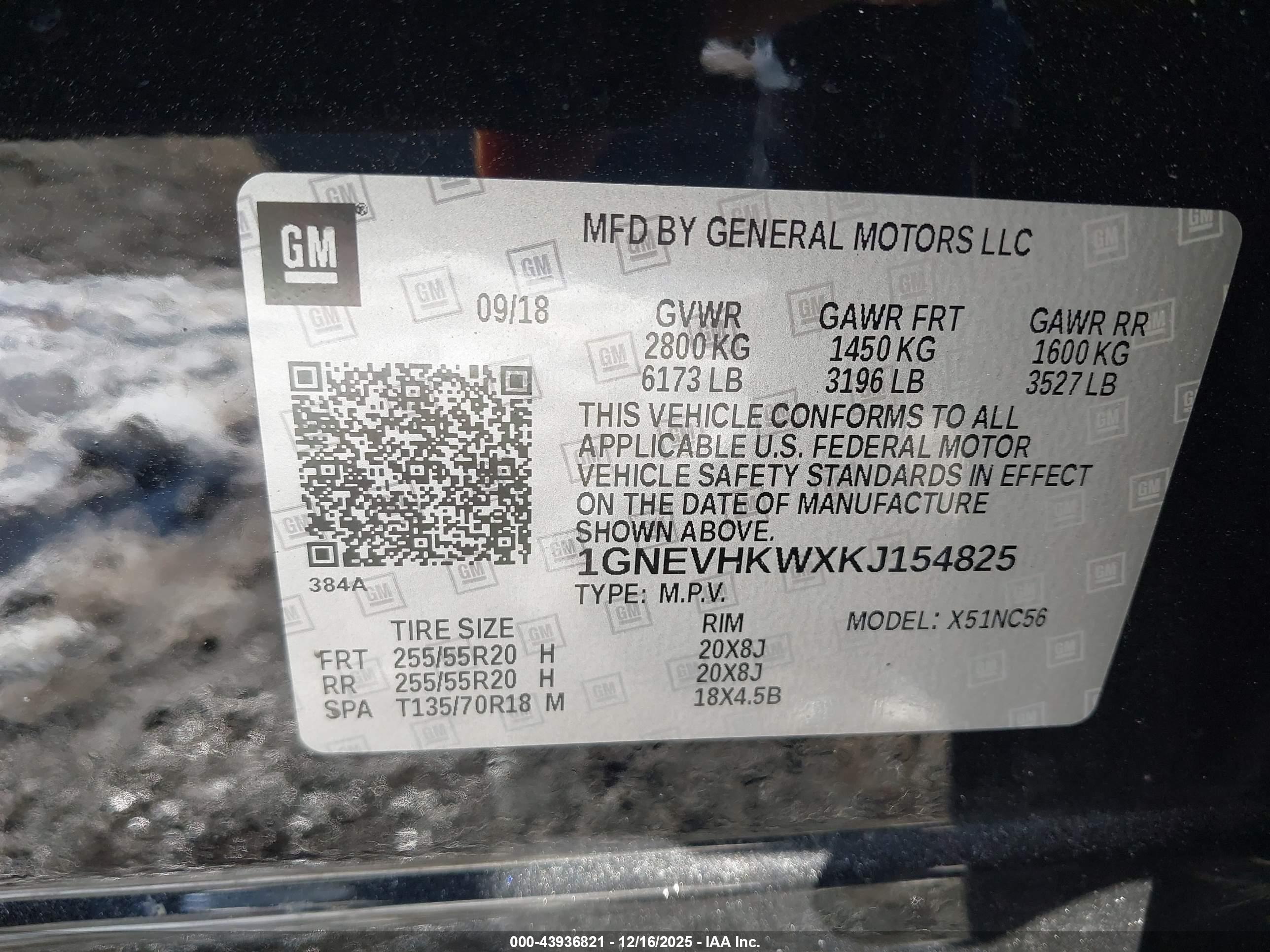 CHEVROLET TRAVERSE image 9