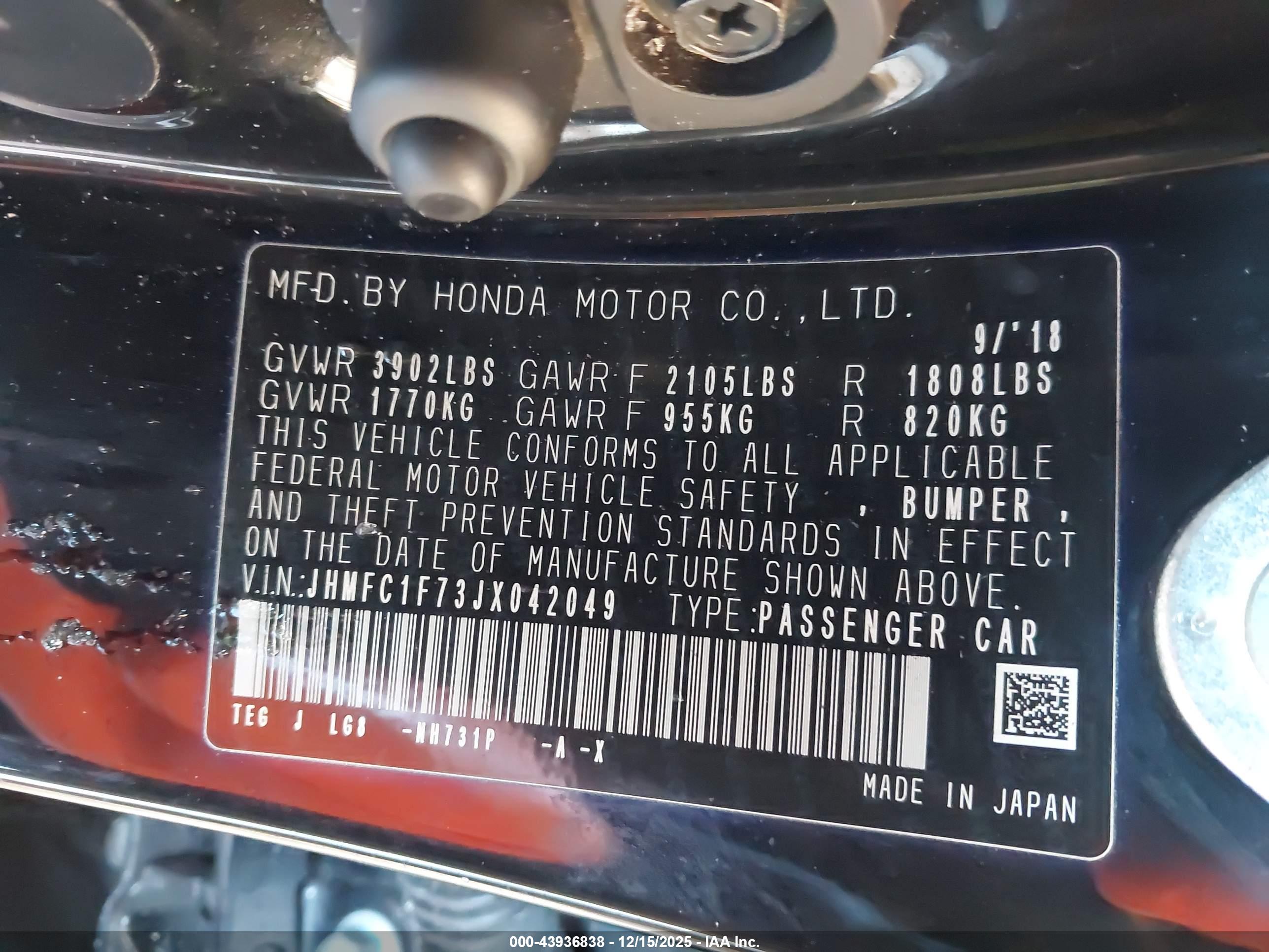 HONDA CIVIC image 9