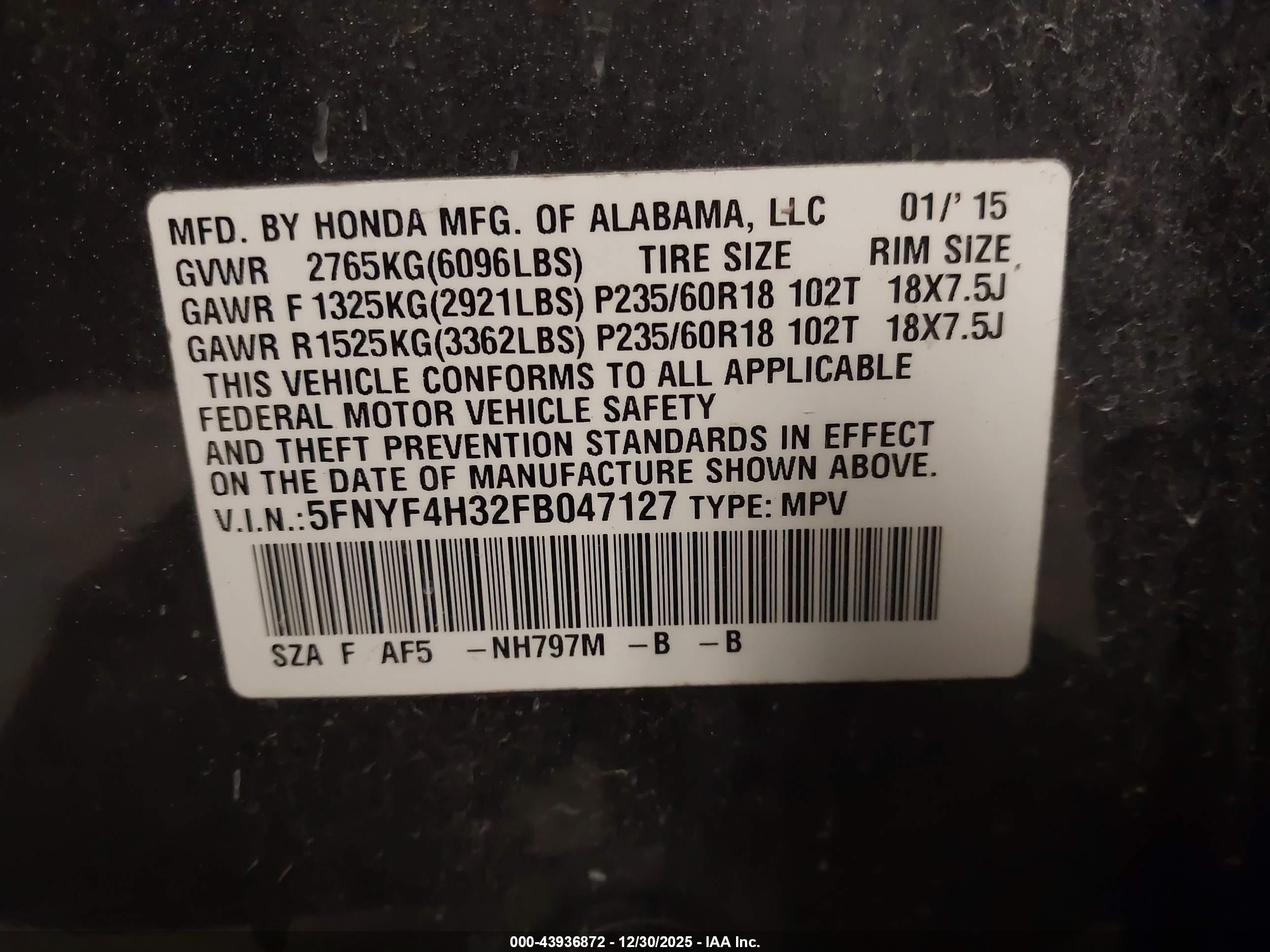 HONDA PILOT image 9