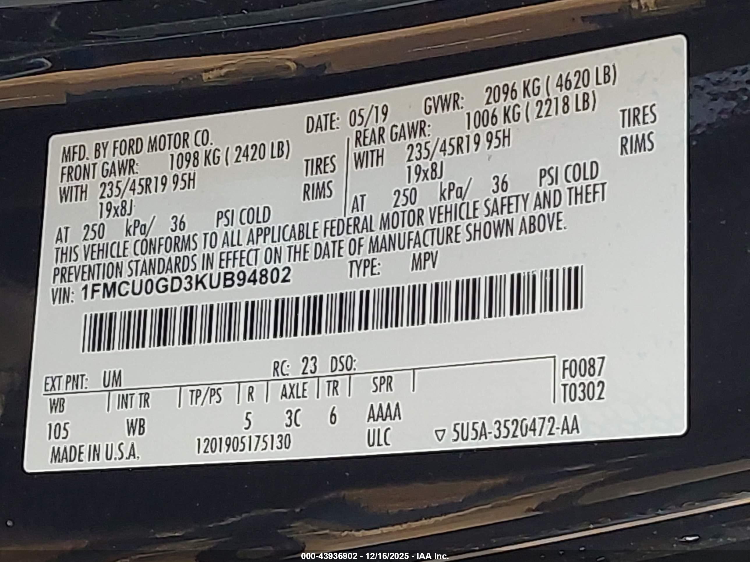 FORD ESCAPE image 9